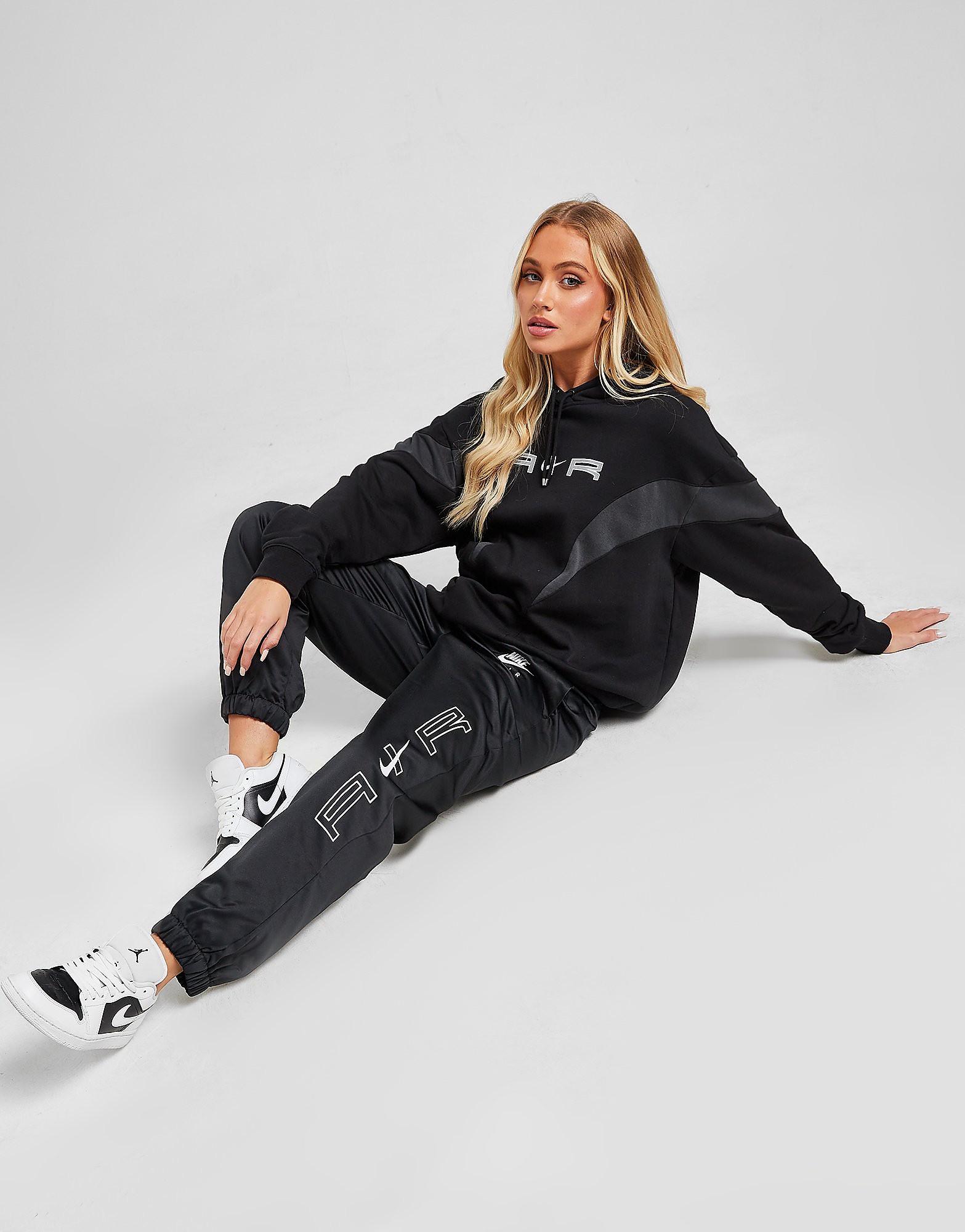 

Nike Air Woven Track Pants - Black/White - Womens, Black/White