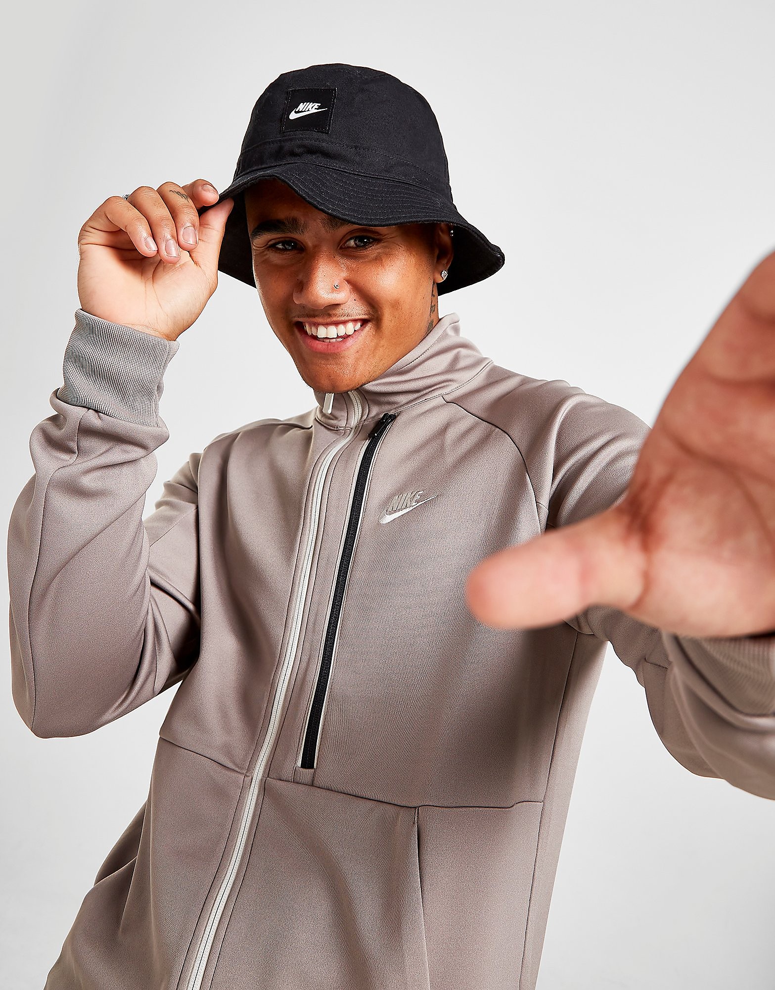 

Nike Tribute Track Top - Moon Fossil/Light Bone - Mens, Moon Fossil/Light Bone