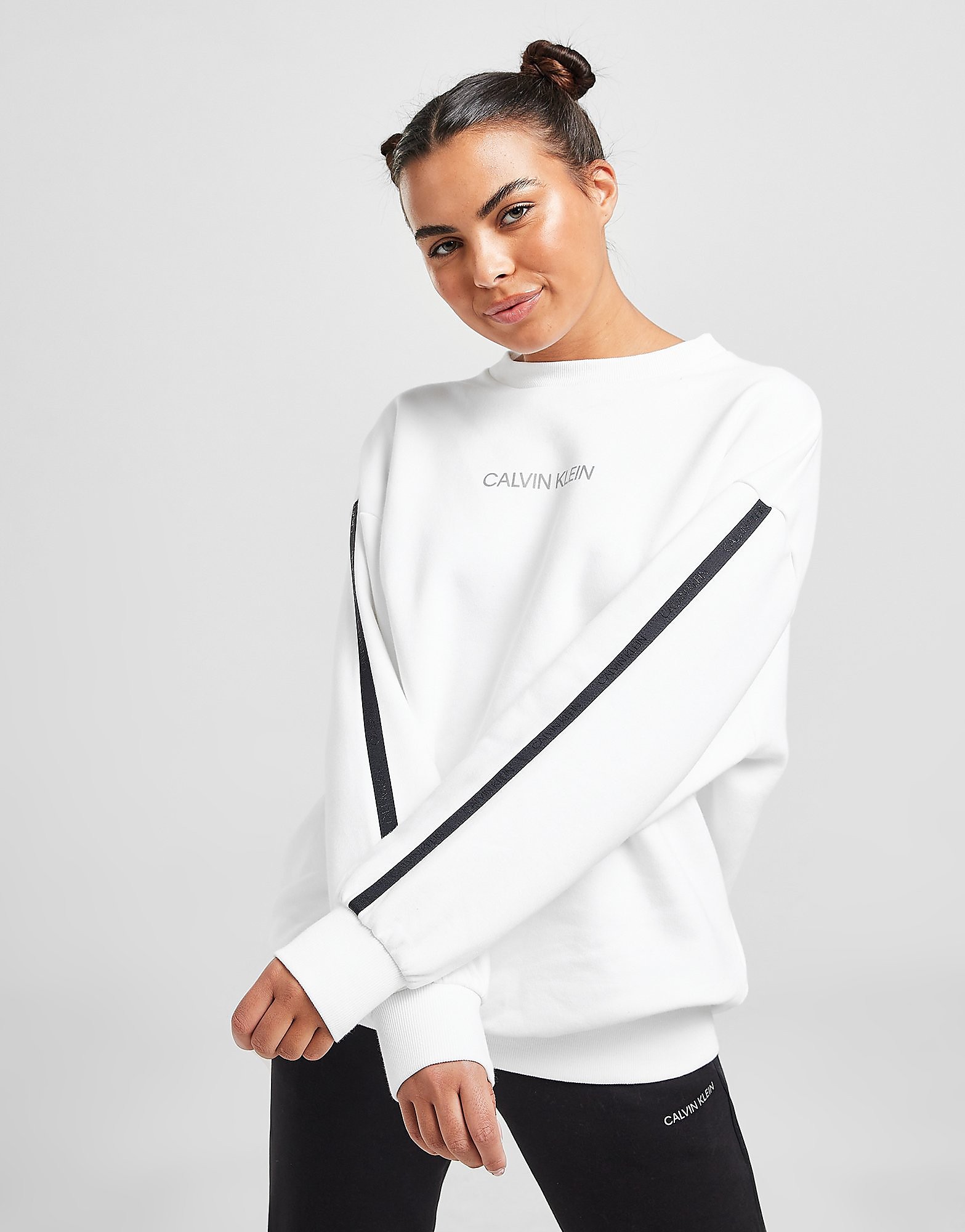

Calvin Klein Performance Tape Crew Sweatshirt - Only at JD - White - Womens, White