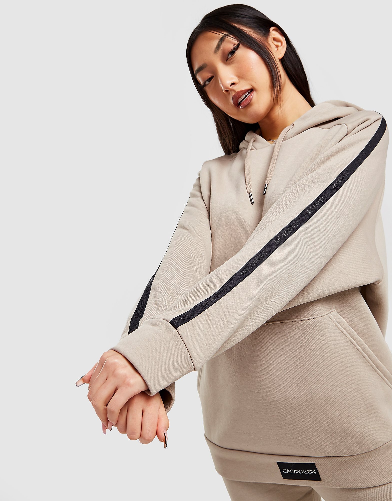 

Calvin Klein Performance Tape Overhead Hoodie - Only at JD - Brown - Womens, Brown