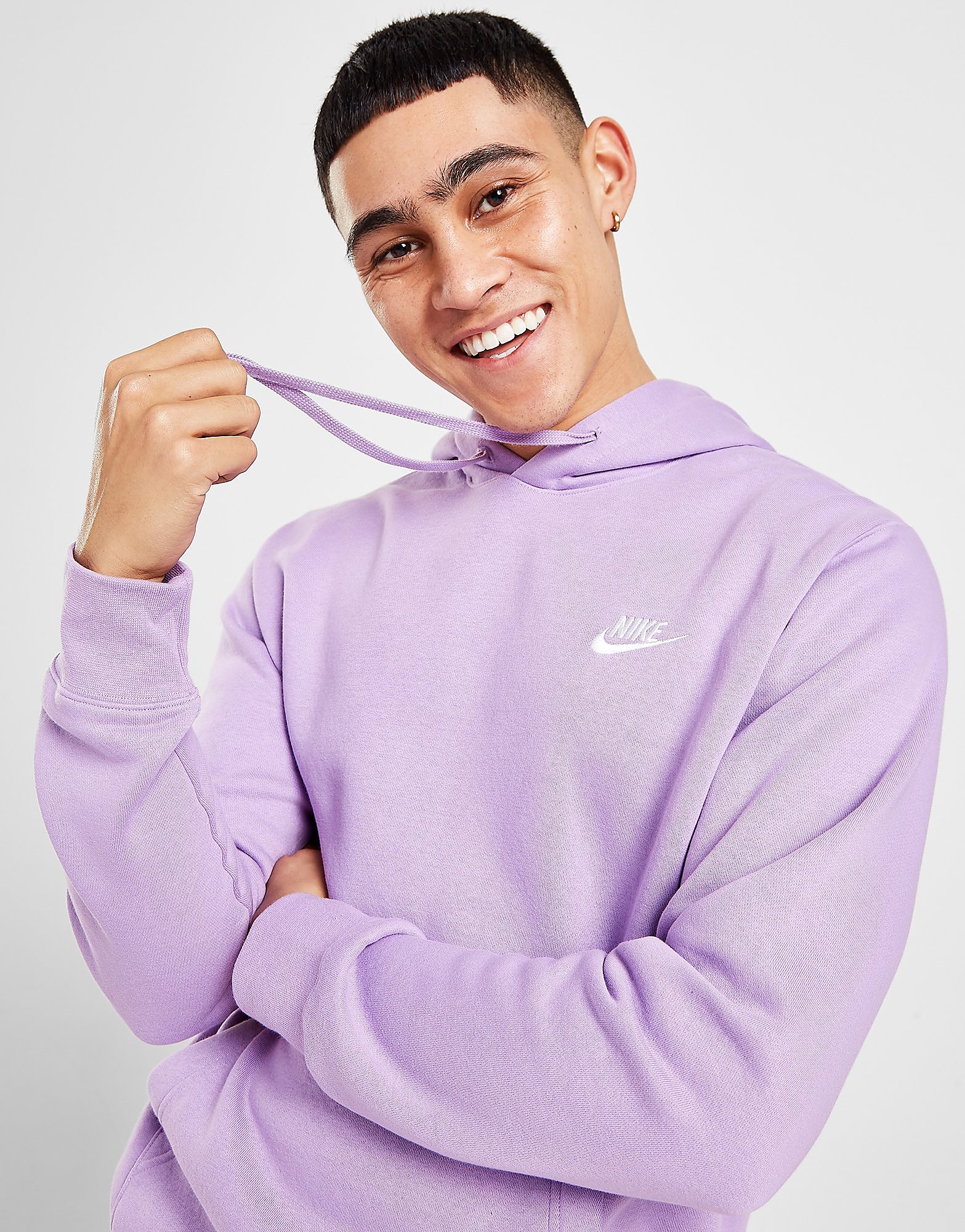 

Nike Foundation Hoodie - Violet Star/Violet Star/White - Mens, Violet Star/Violet Star/White
