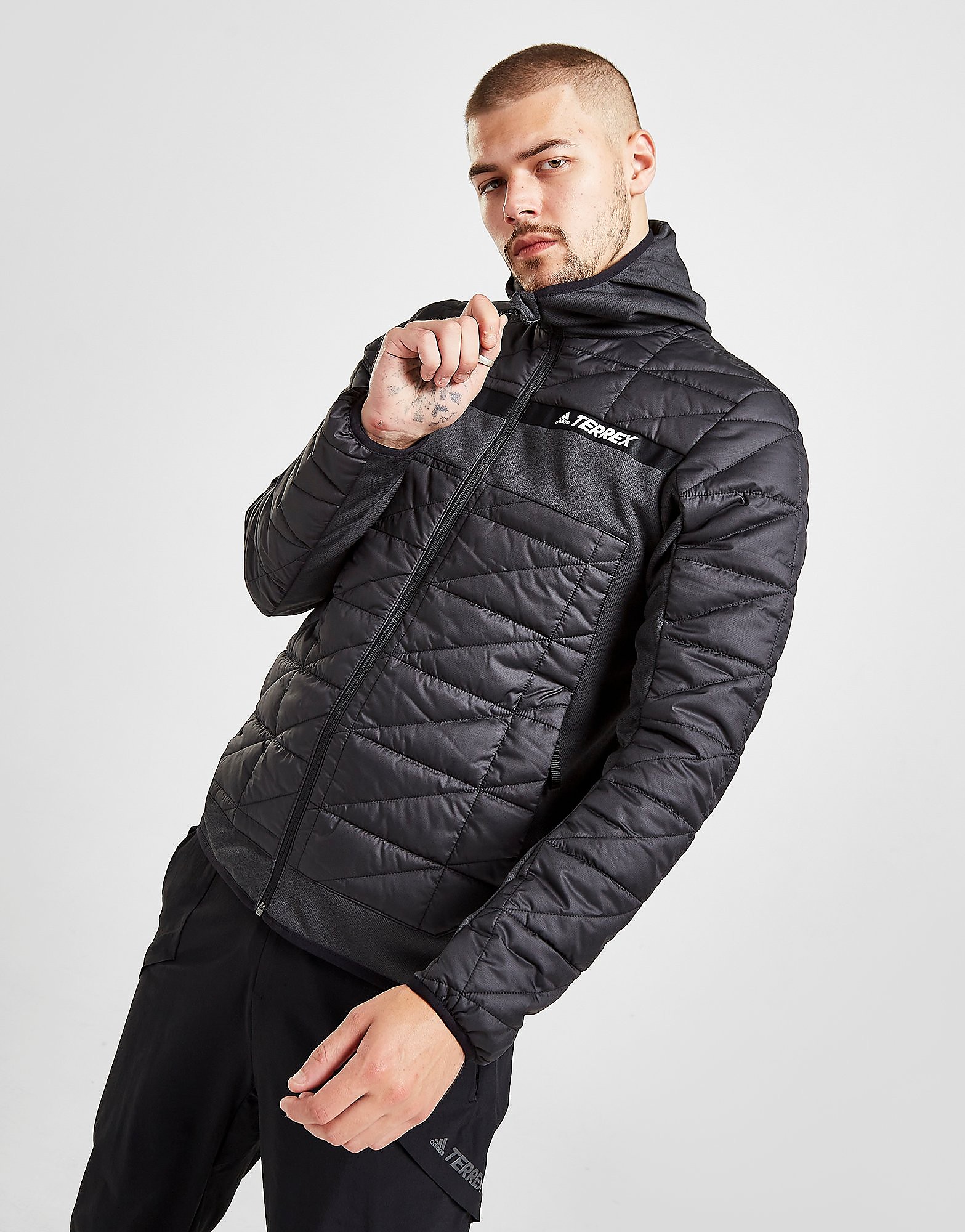 

adidas Terrex Hybrid Insulated Jacket - Black - Mens, Black