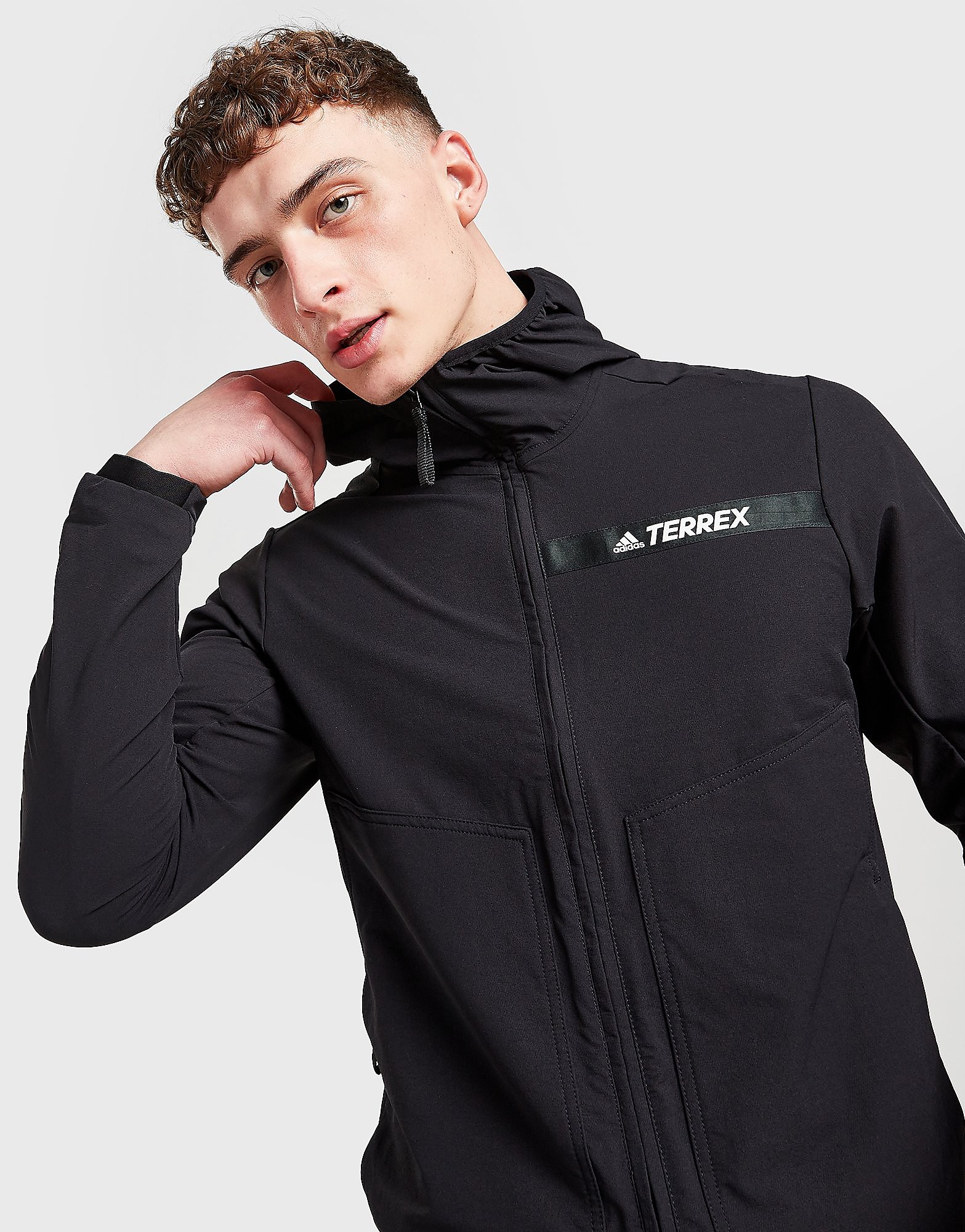 

adidas Terrex Multi-Stretch Softshell Jacket - Black - Mens, Black