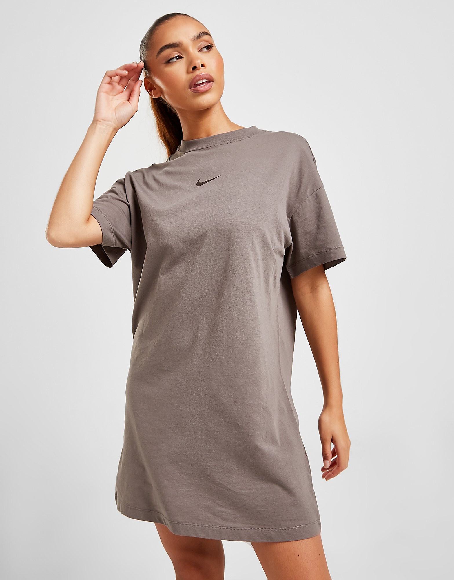 

Nike Short Sleeve Graphic Tee Dress - Cave Stone - Womens, Cave Stone