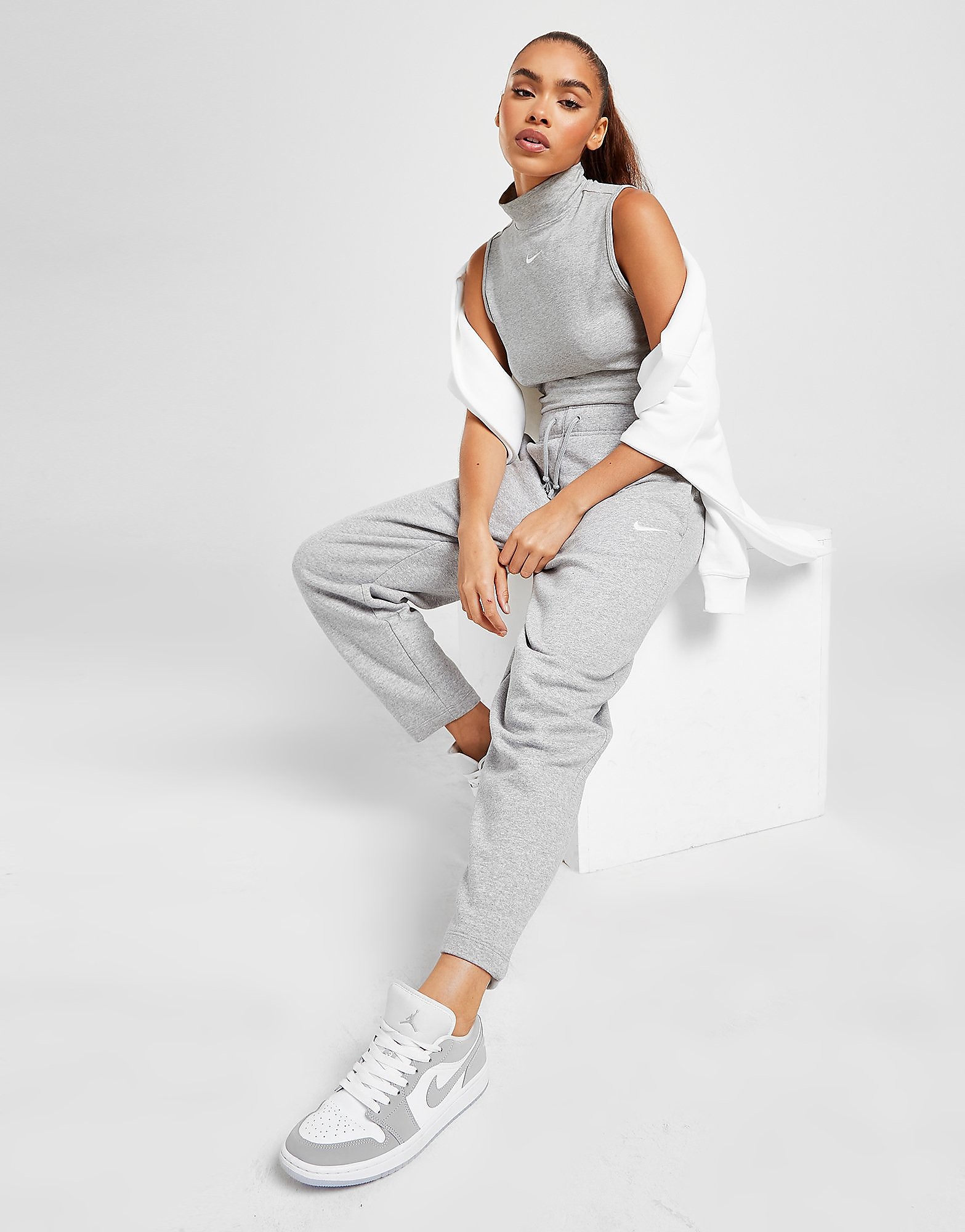 

Nike Trend Fleece Pants - Dark Grey/White - Womens, Dark Grey/White