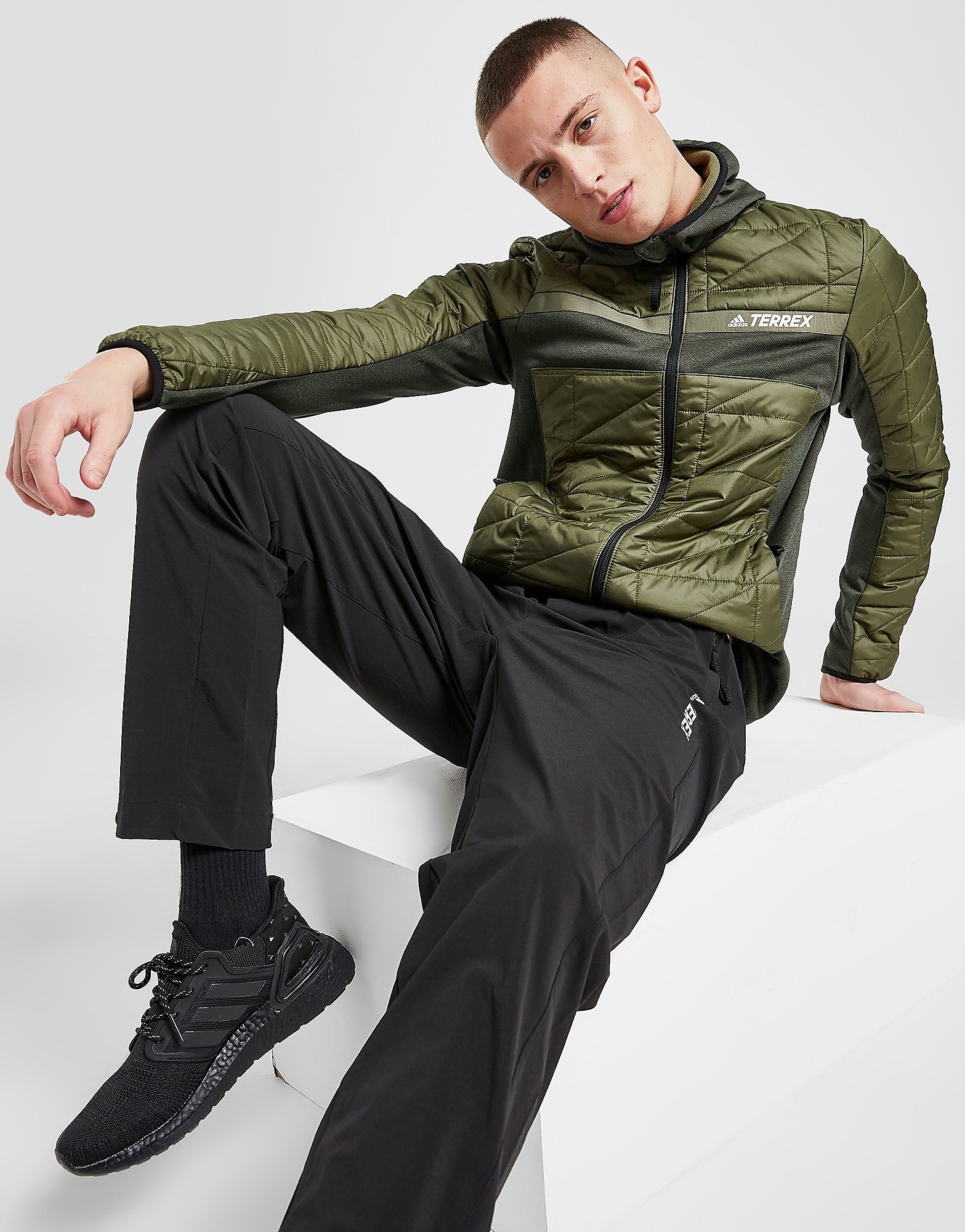 

adidas Terrex Hybrid Insulated Jacket - Legend Earth - Mens, Legend Earth