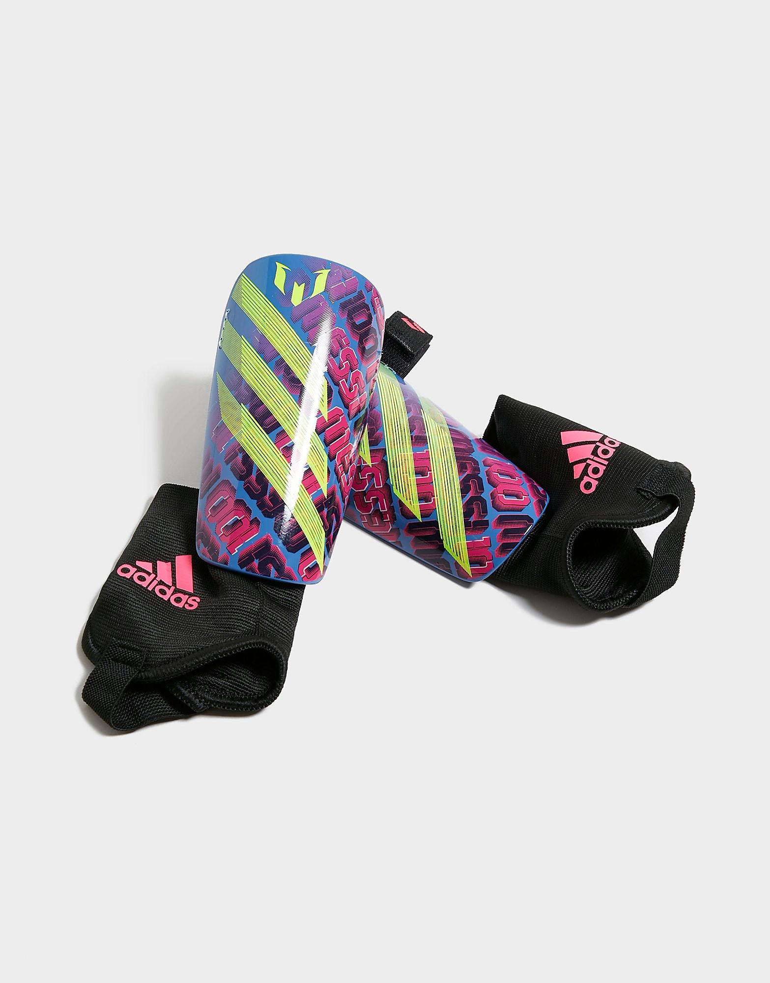 

adidas Messi Shin Guards Junior - Blue - Kids, Blue