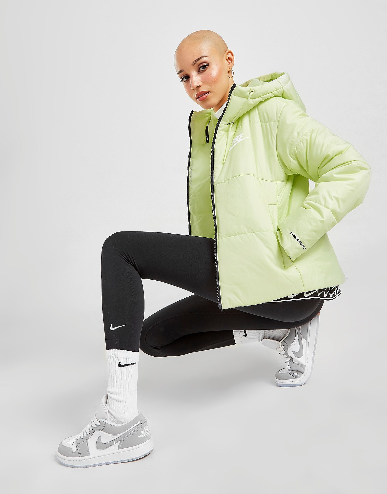 

Nike Tape Jacket - Lime Ice/Black/White - Womens, Lime Ice/Black/White