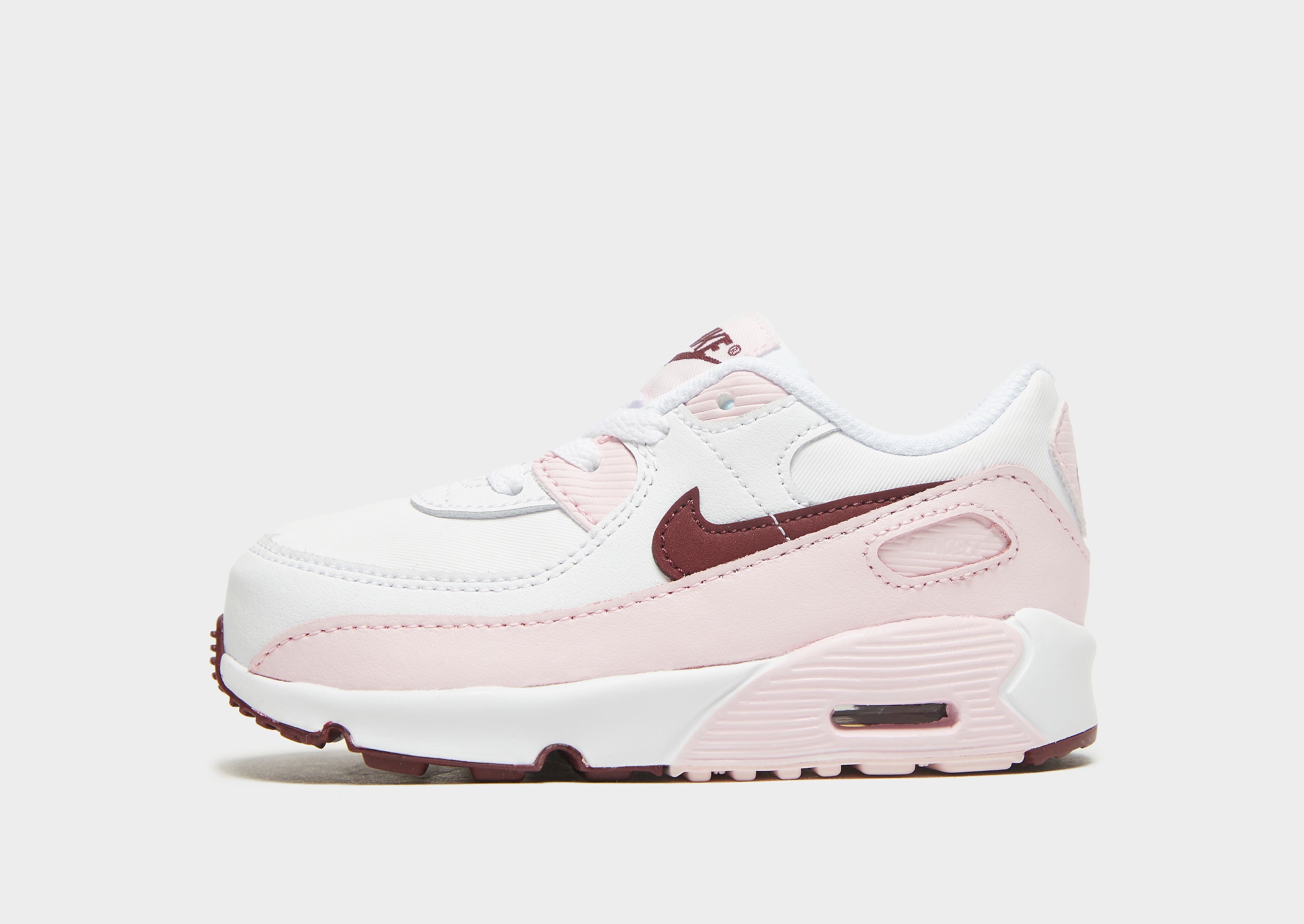 

Nike Air Max 90 Leather Infant - White/Pink Foam/Dark Beetroot - Kids, White/Pink Foam/Dark Beetroot