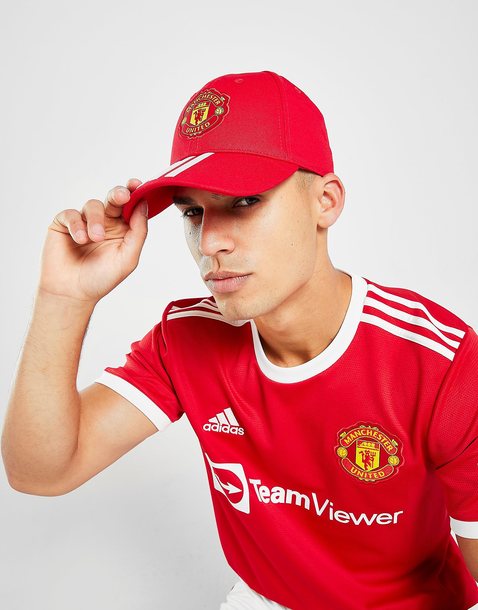 

adidas Manchester United FC 2021 Cap - Red - Womens, Red