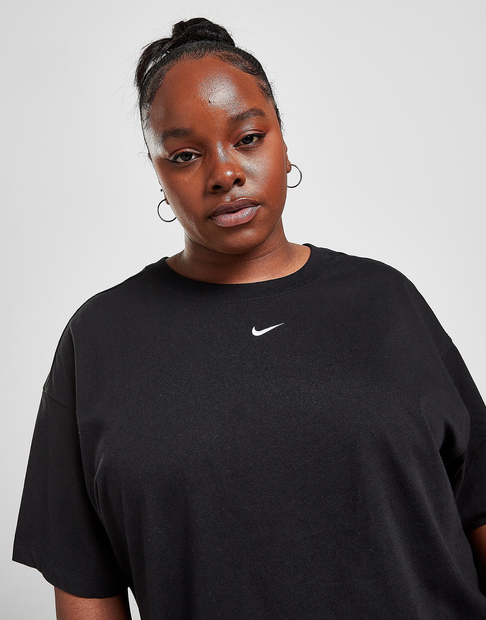 

Nike Plus Size Boyfriend T-Shirt - Black/White - Womens, Black/White