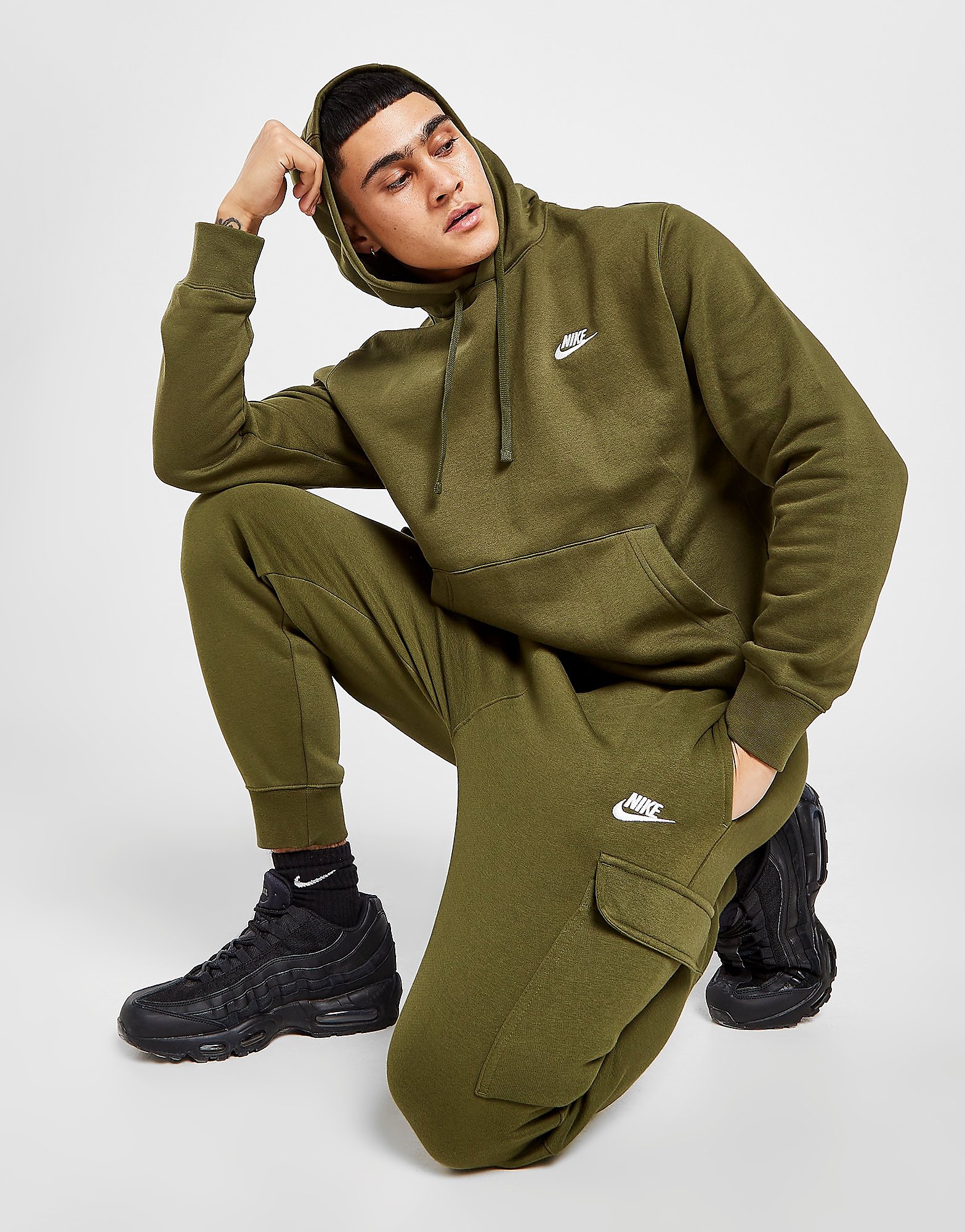

Nike Foundation Cargo Joggers - Rough Green/Rough Green/White - Mens, Rough Green/Rough Green/White