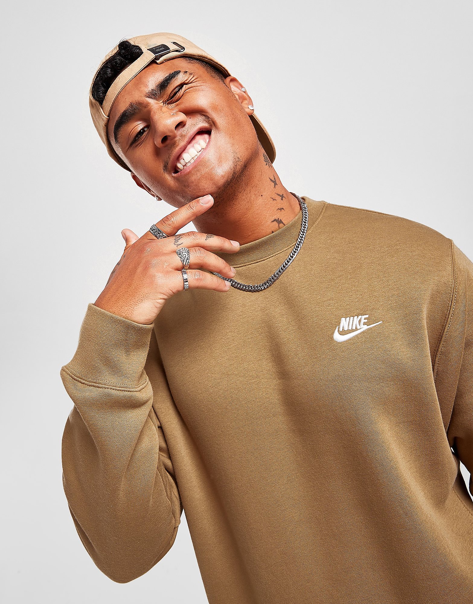 

Nike Foundation Crew Sweatshirt - Brown - Mens, Brown