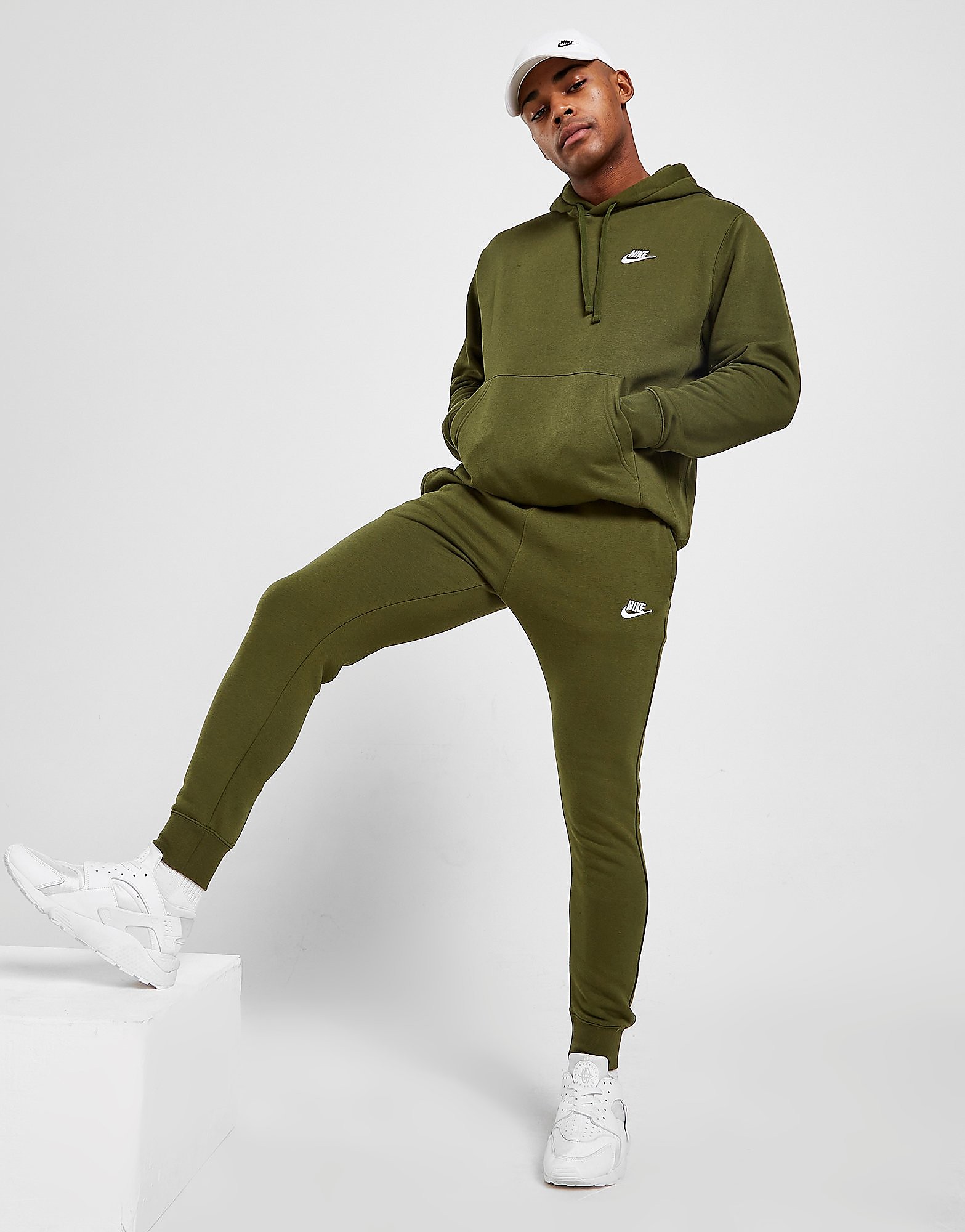 

Nike Foundation Fleece Joggers - Rough Green/Rough Green/White - Mens, Rough Green/Rough Green/White