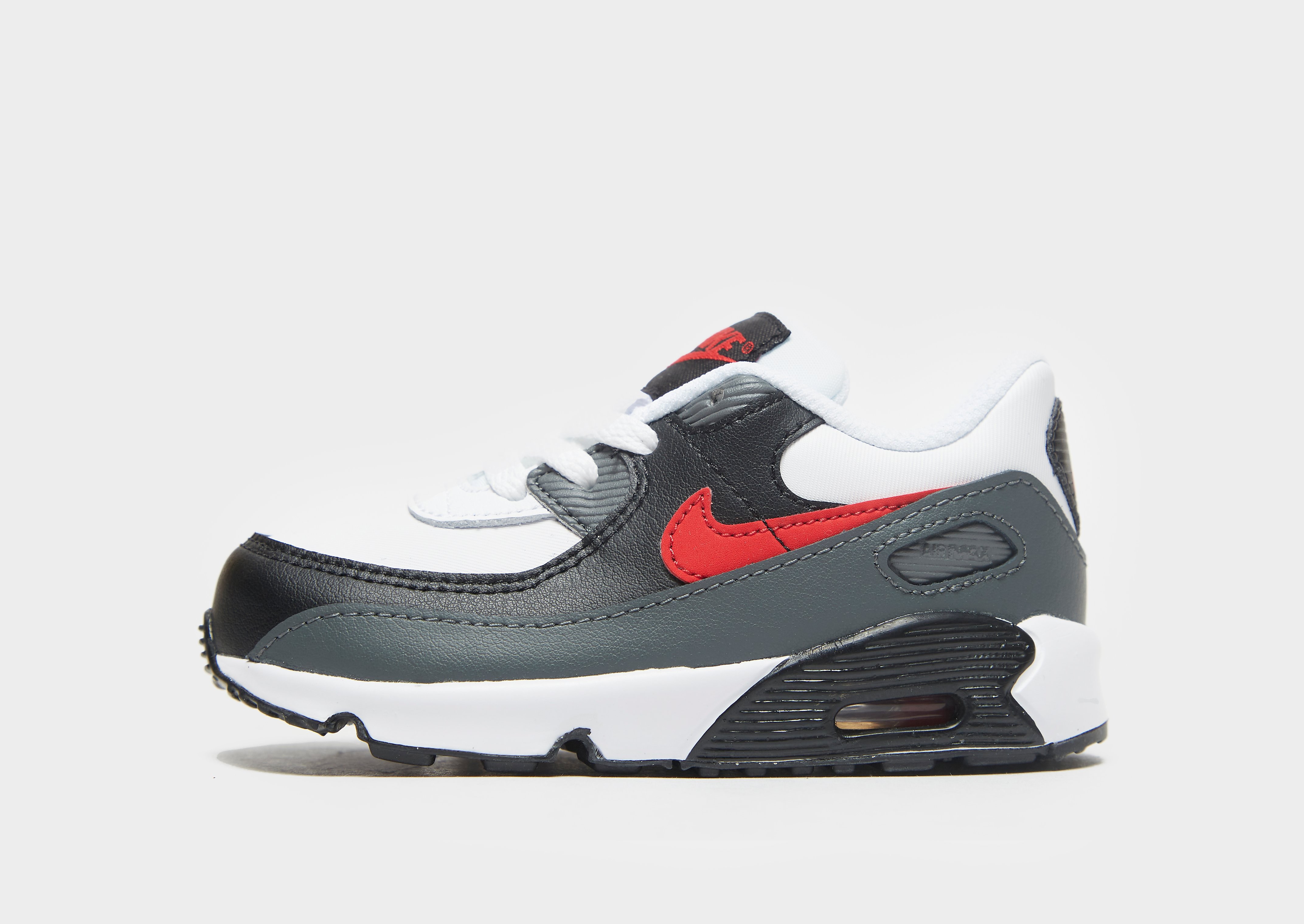

Nike Air Max 90 Infant - White/Iron Grey/Black/University Red - Kids, White/Iron Grey/Black/University Red