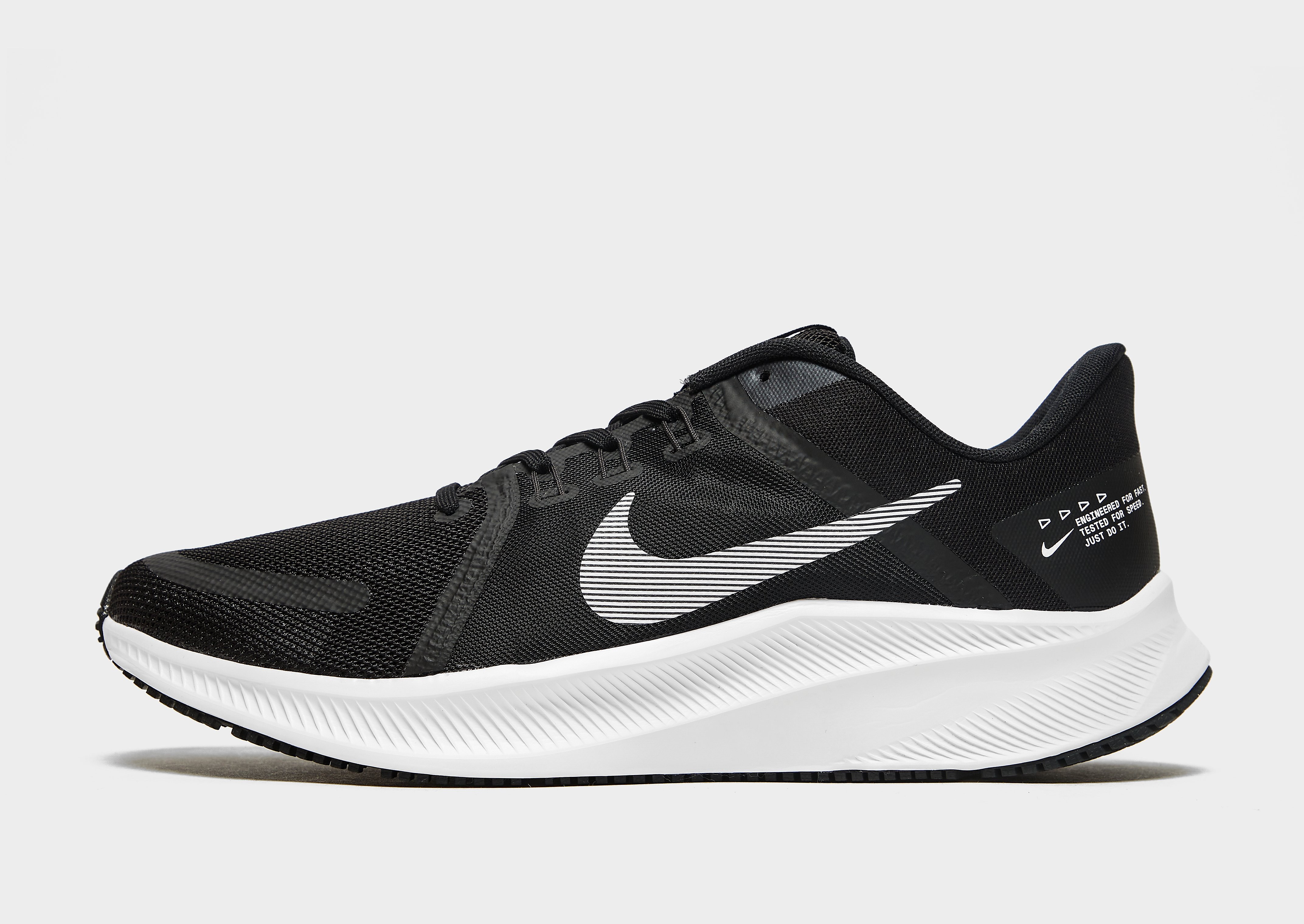 

Nike Quest 4 - Black/Dark Smoke Grey/White - Mens, Black/Dark Smoke Grey/White
