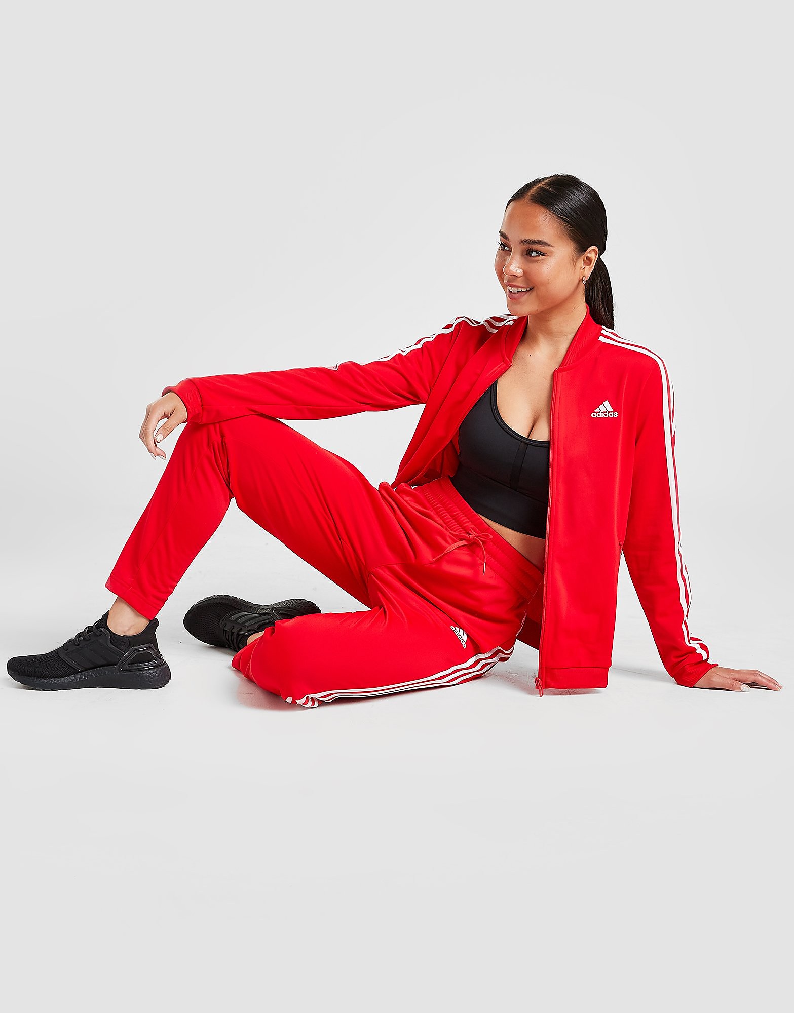

adidas Tiro Tracksuit - Vivid Red / White - Womens, Vivid Red / White