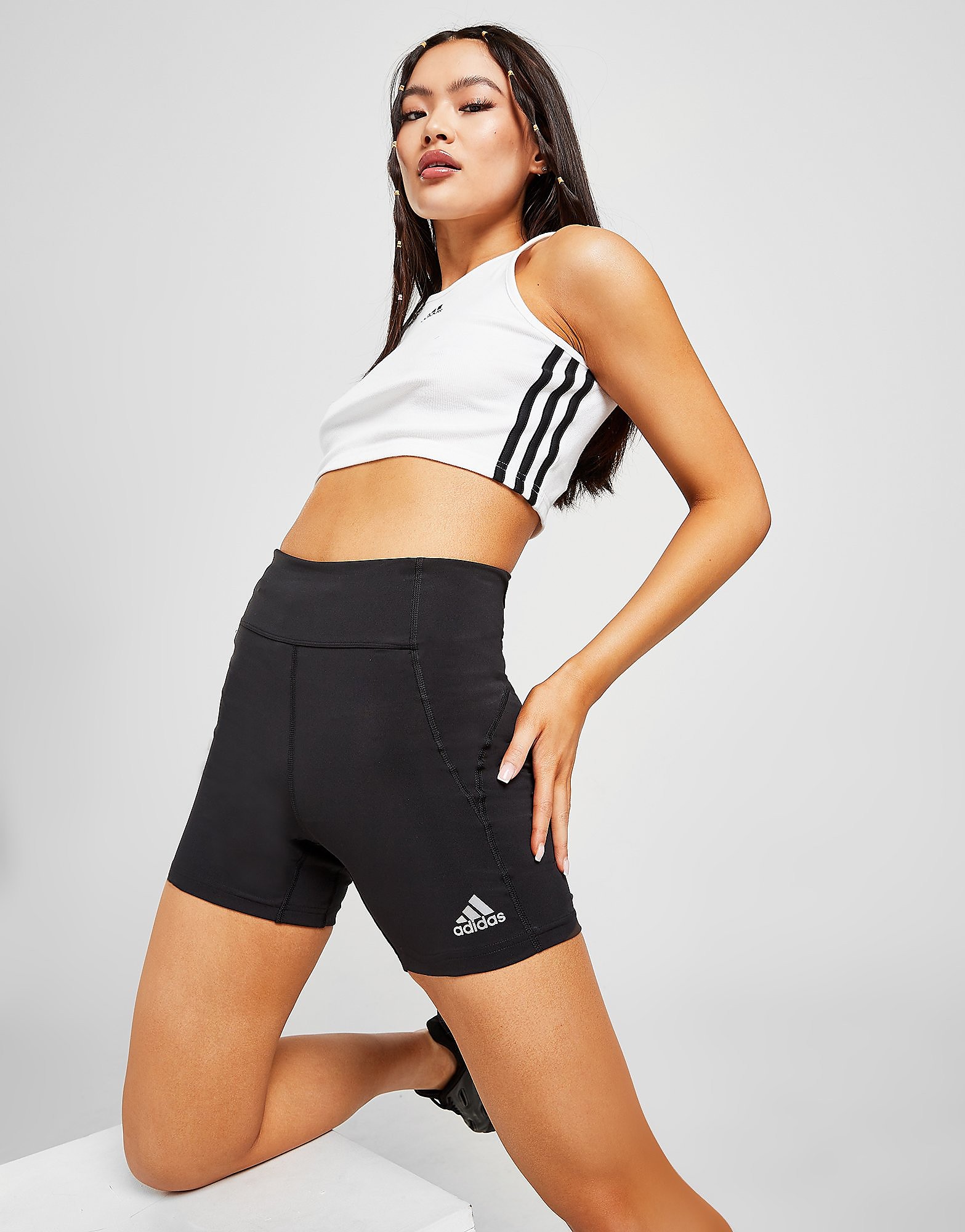 

adidas Badge Of Sport Booty Shorts - Black - Womens, Black