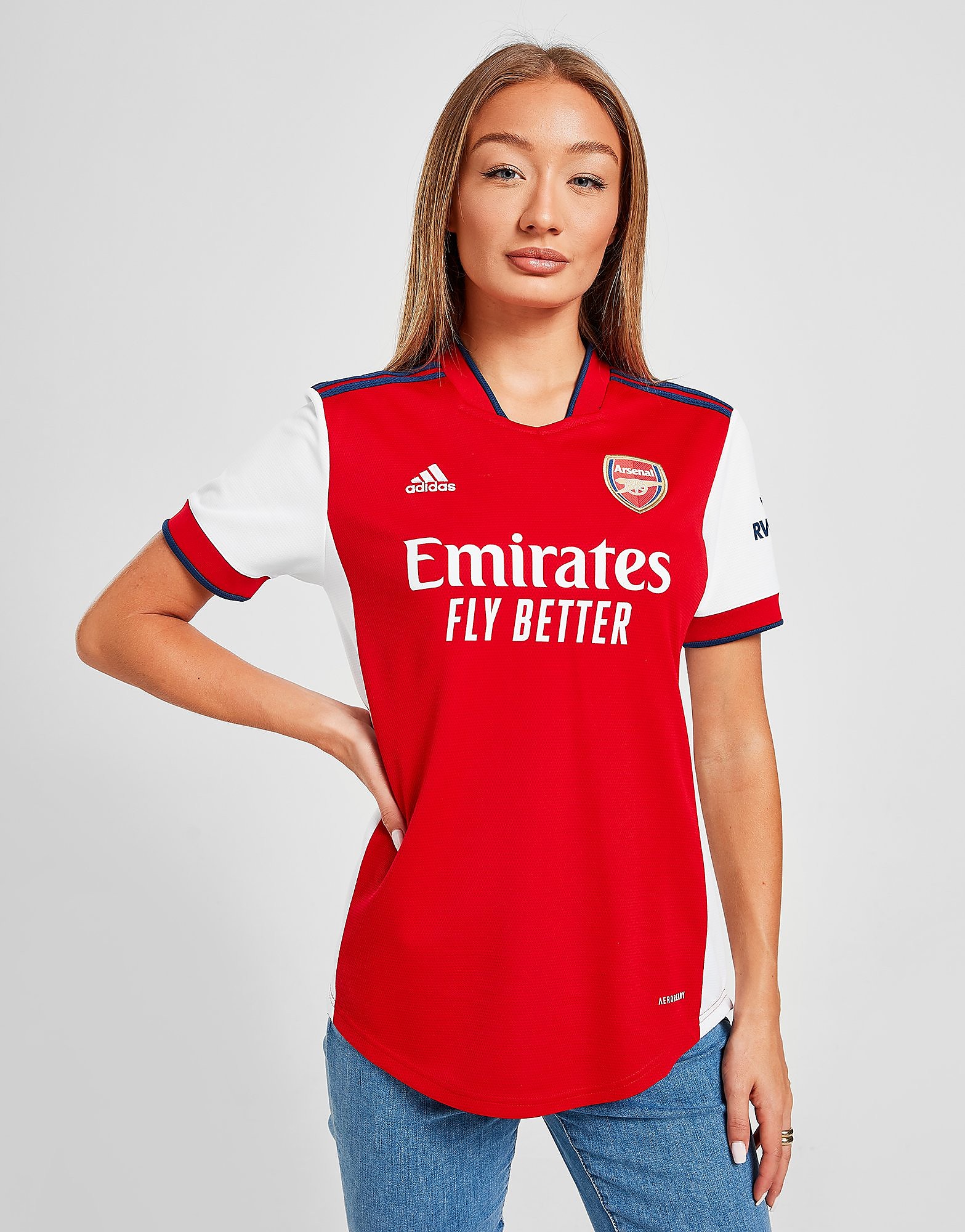 

adidas Arsenal FC 2021/22 Home Shirt Women's - White / Scarlet, White / Scarlet