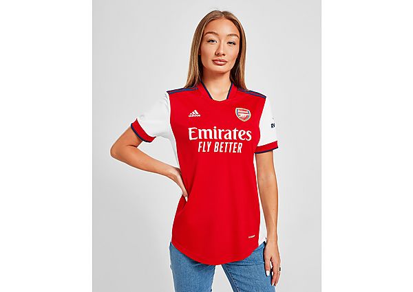 adidas Arsenal FC 2021/22 Home Shirt Women's - White / Scarlet, White / Scarlet