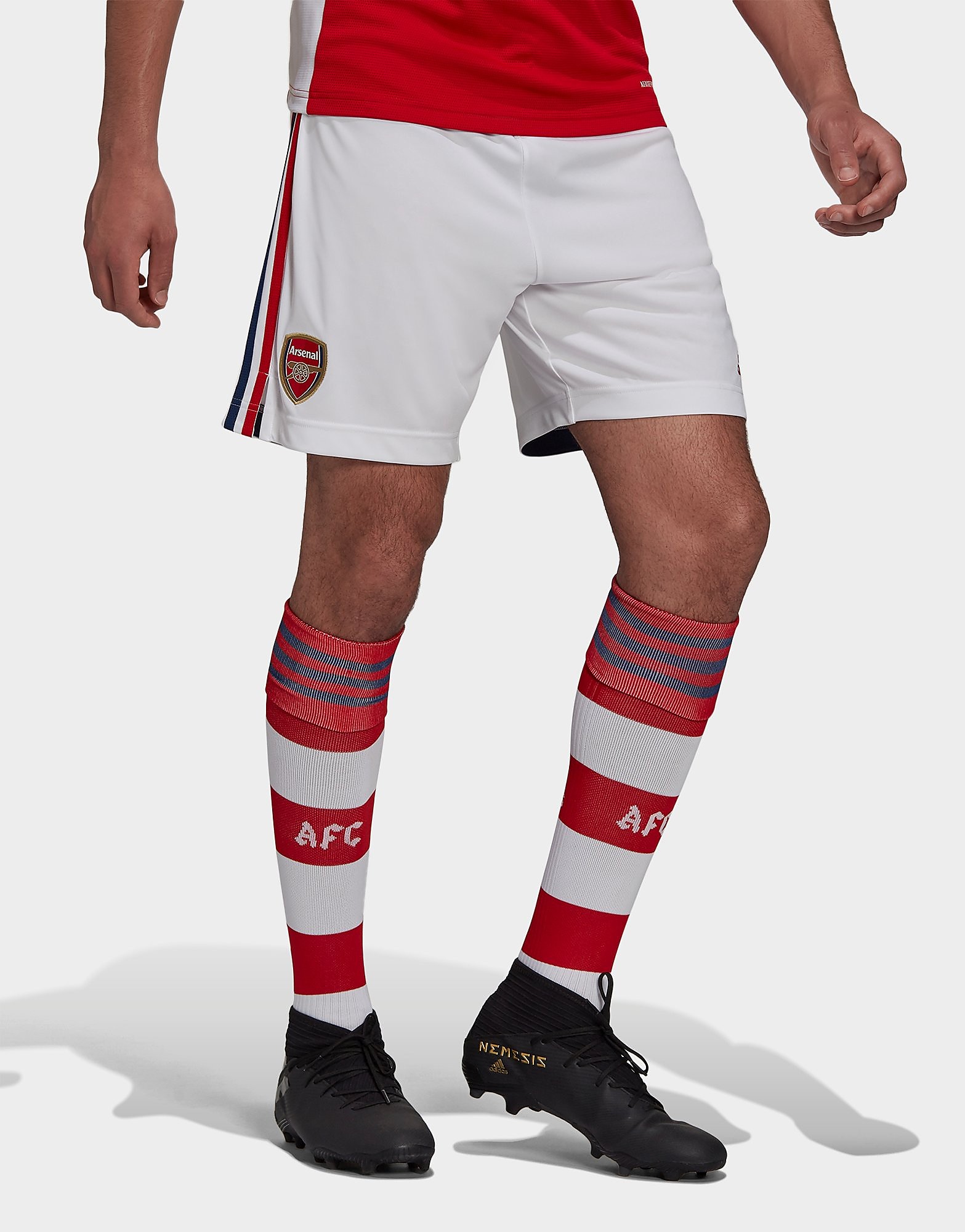 

adidas Arsenal FC 2021/22 Home Shorts - White - Mens, White