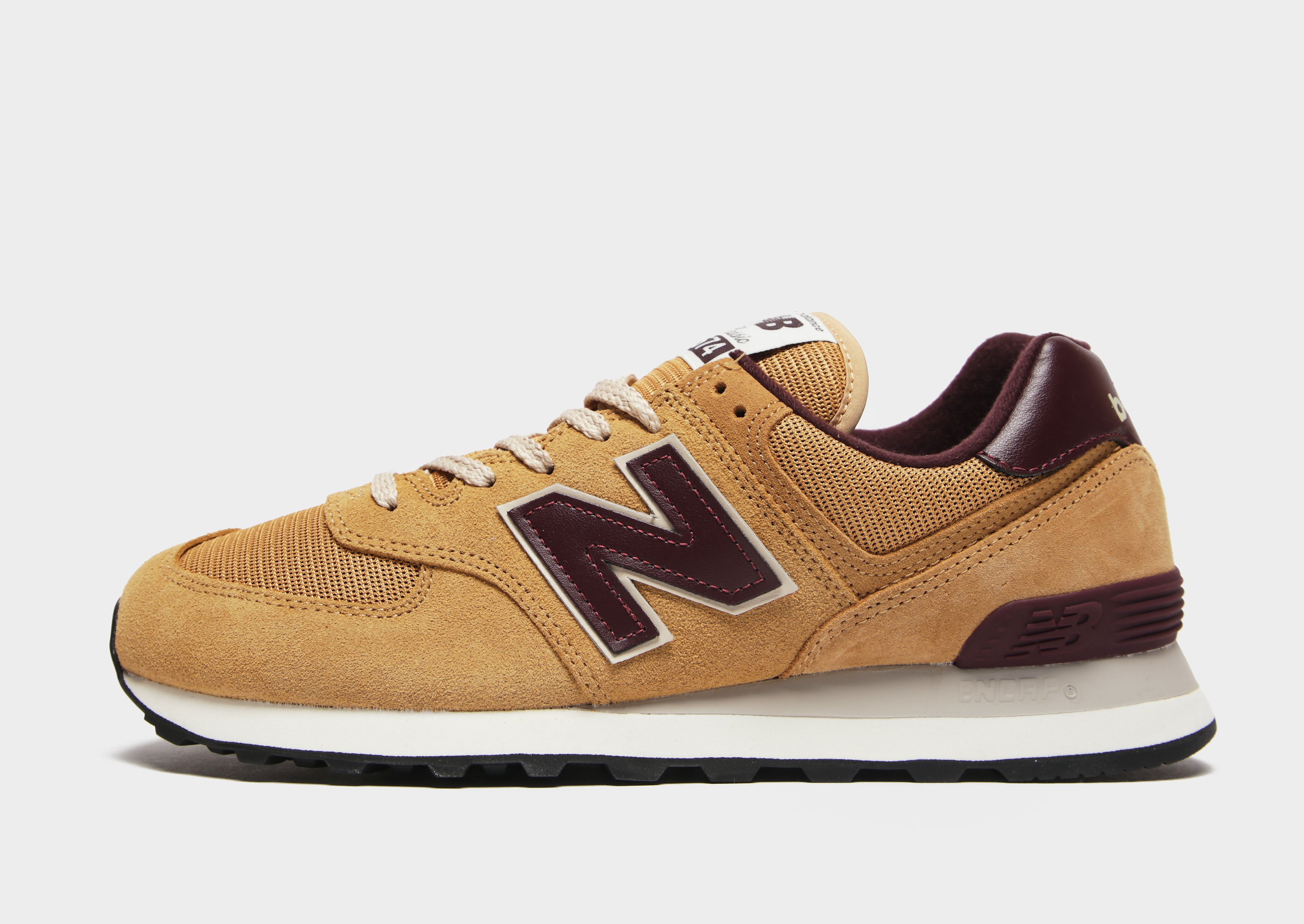 

New Balance 574 - Brown/Burgandy - Mens, Brown/Burgandy