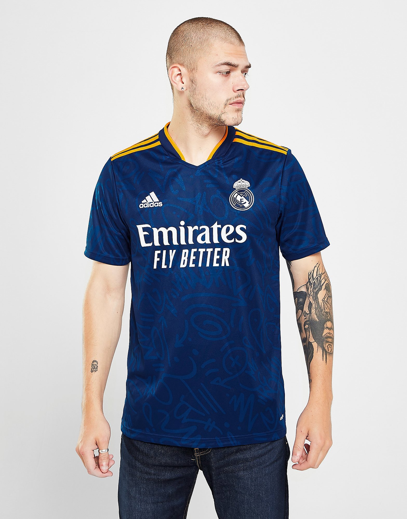 

adidas Real Madrid 2021/22 Away Shirt - Victory Blue - Mens, Victory Blue
