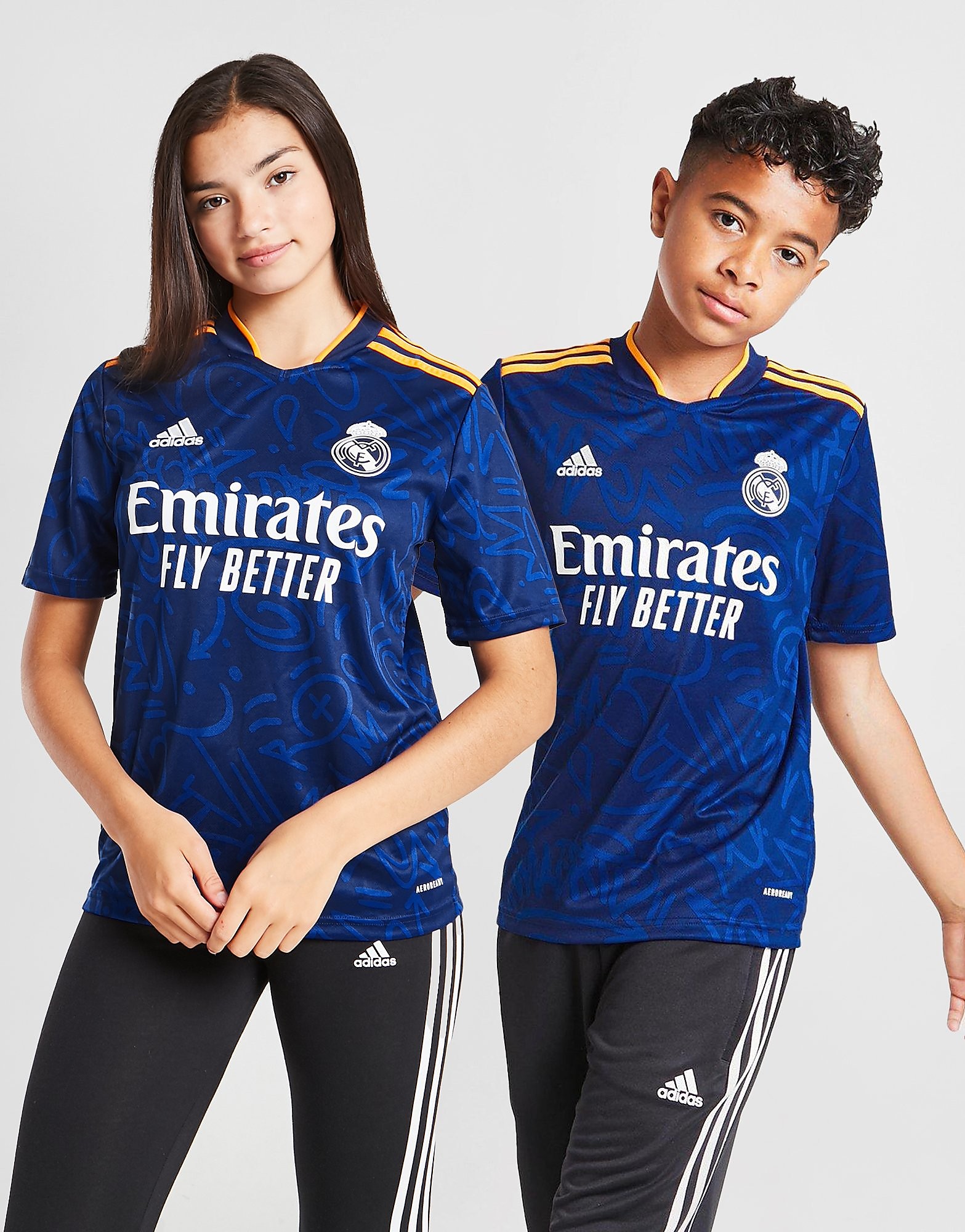 

adidas Real Madrid 2021/22 Away Shirt Junior - Victory Blue - Kids, Victory Blue