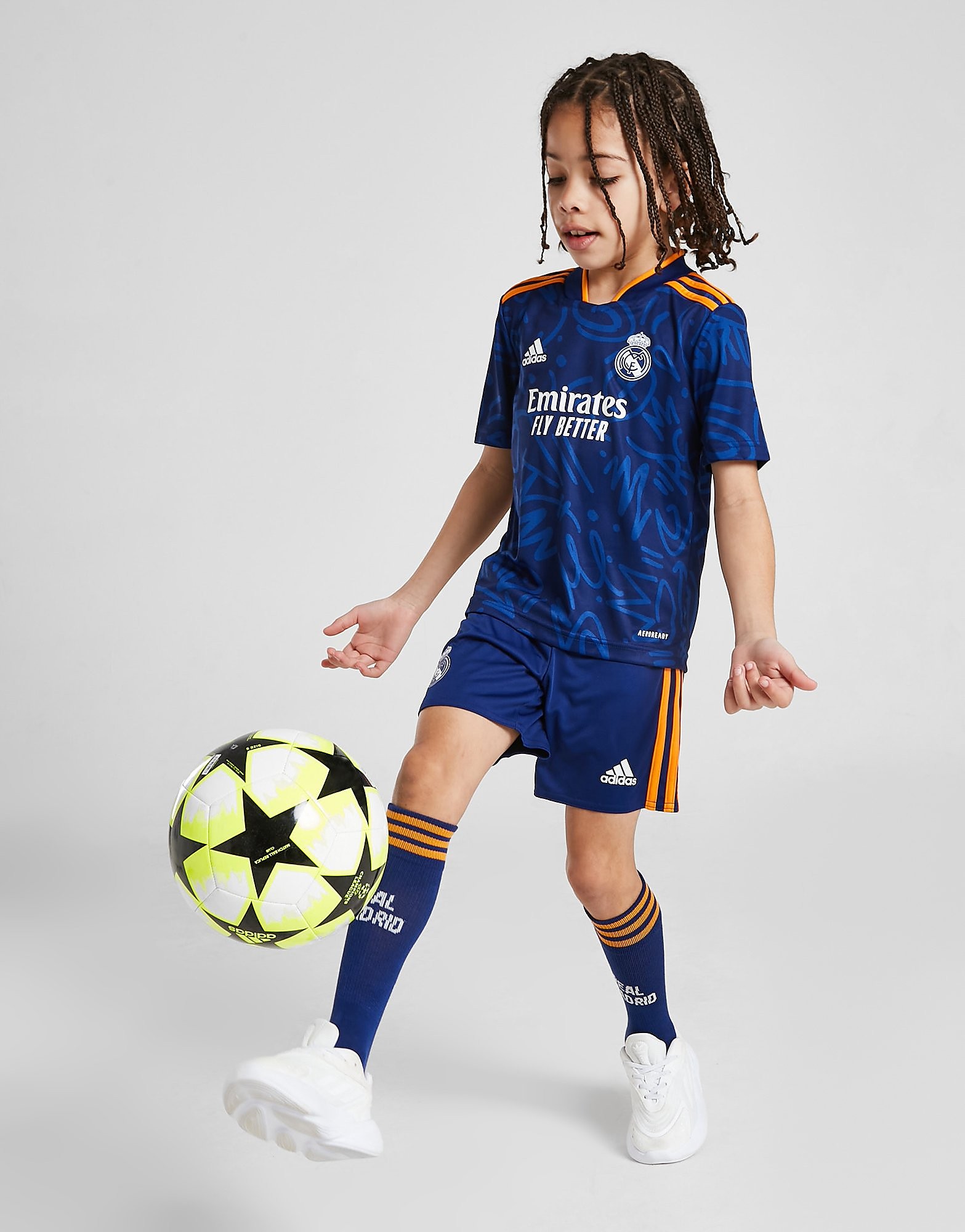 adidas Real Madrid 2021/22 Away Kit Children - Victory Blue - Kids, Victory Blue