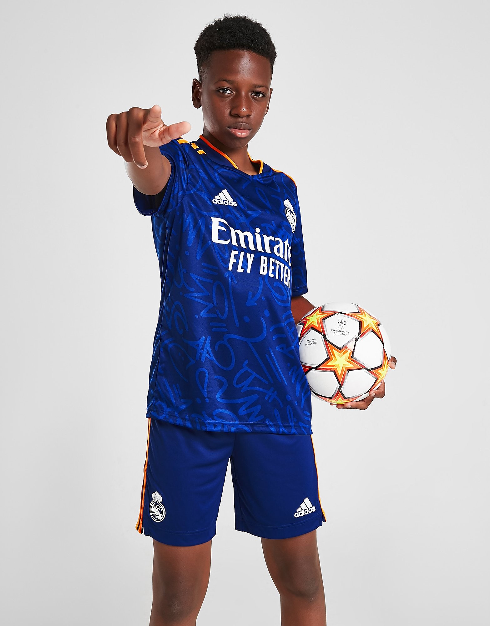 

adidas Real Madrid 2021/22 Away Shorts Junior - Victory Blue - Kids, Victory Blue