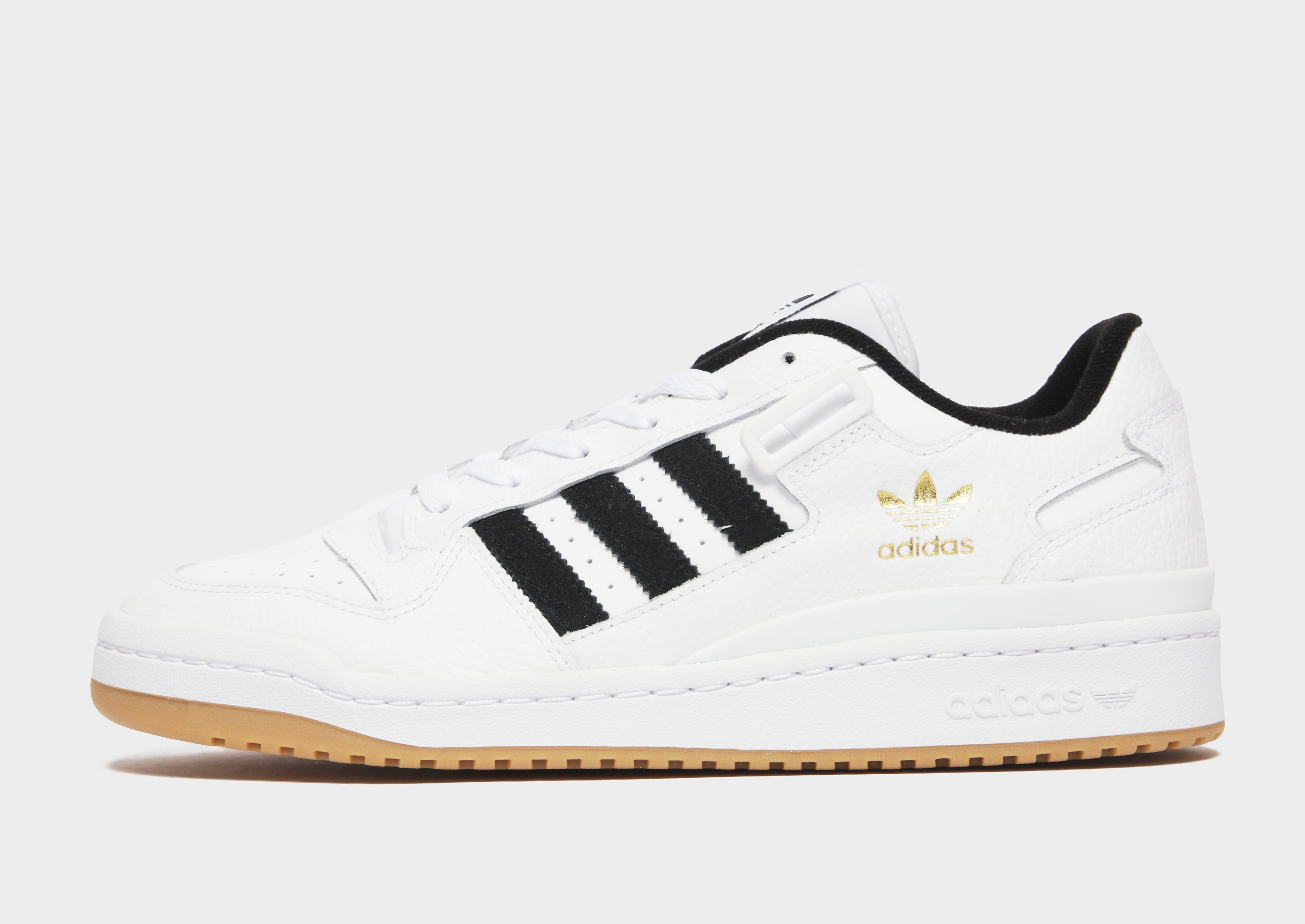 

adidas Originals Forum Low - Cloud White / Core Black / Gum/Navy - Womens, Cloud White / Core Black / Gum/Navy