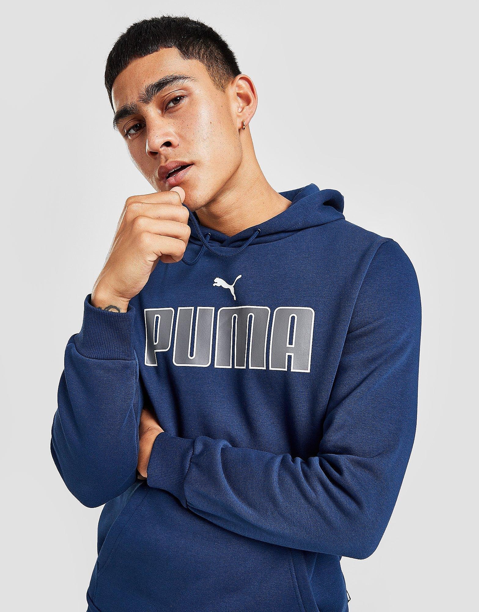 

Puma Core Large Logo Hoodie - Only at JD - Blue - Mens, Blue
