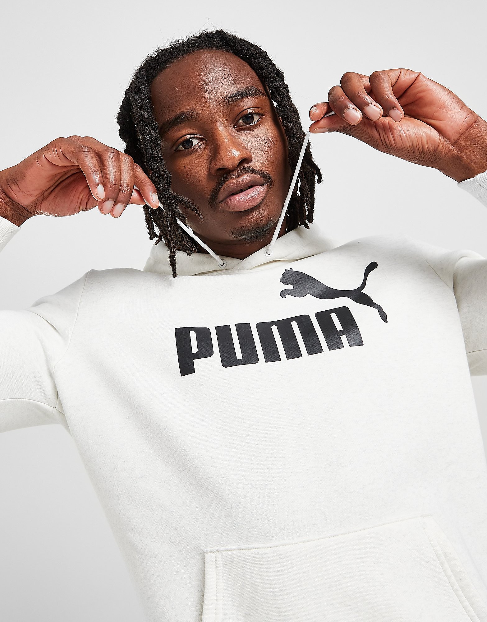 

Puma Core Large Logo Overhead Hoodie - White - Mens, White