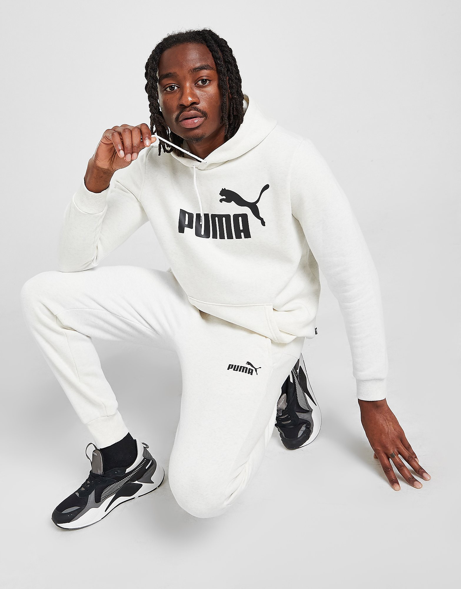 

Puma Core Fleece Joggers - White - Mens, White