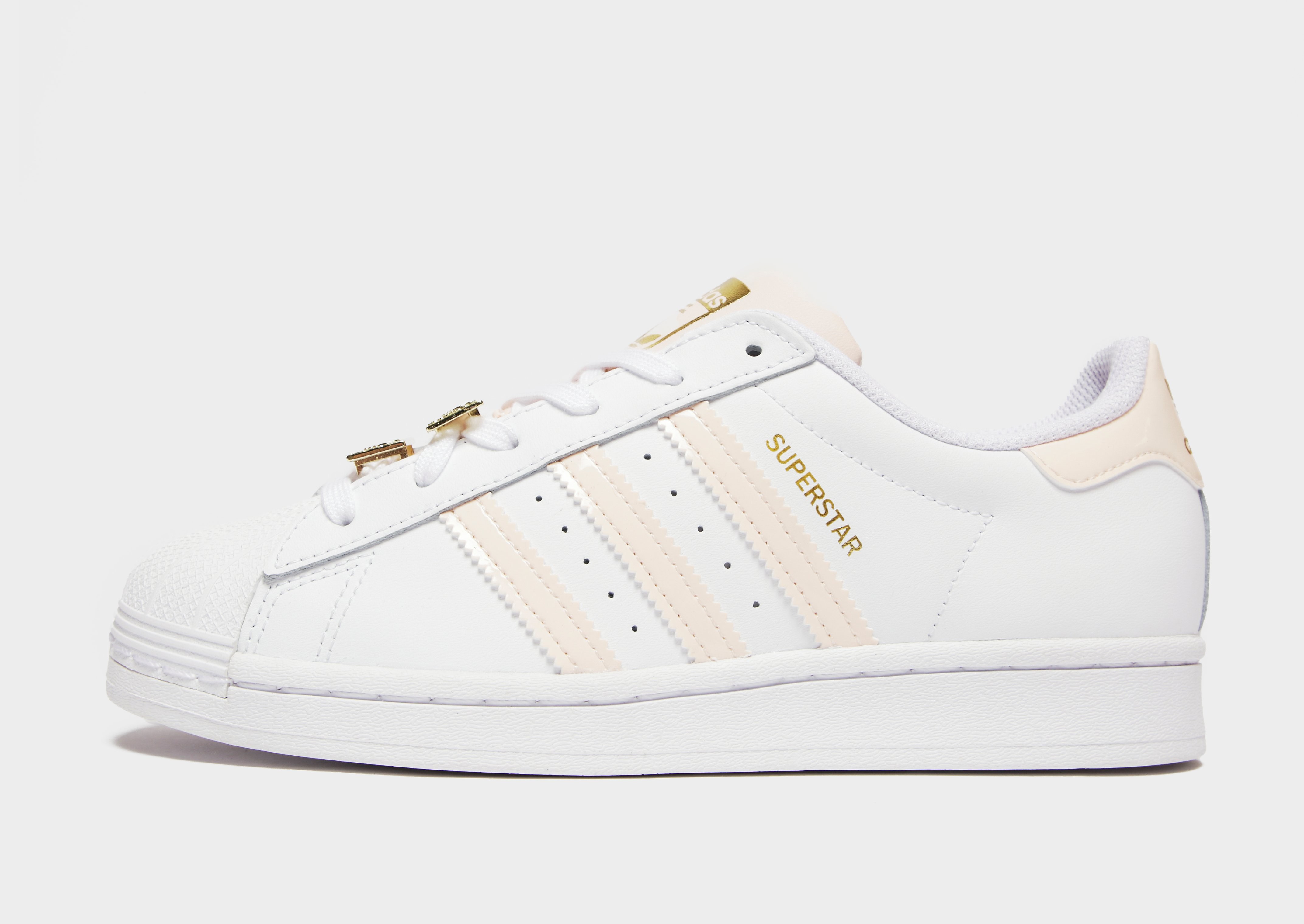 

adidas Originals Superstar Chain Women's - Cloud White / Pink Tint / Matte Gold, Cloud White / Pink Tint / Matte Gold