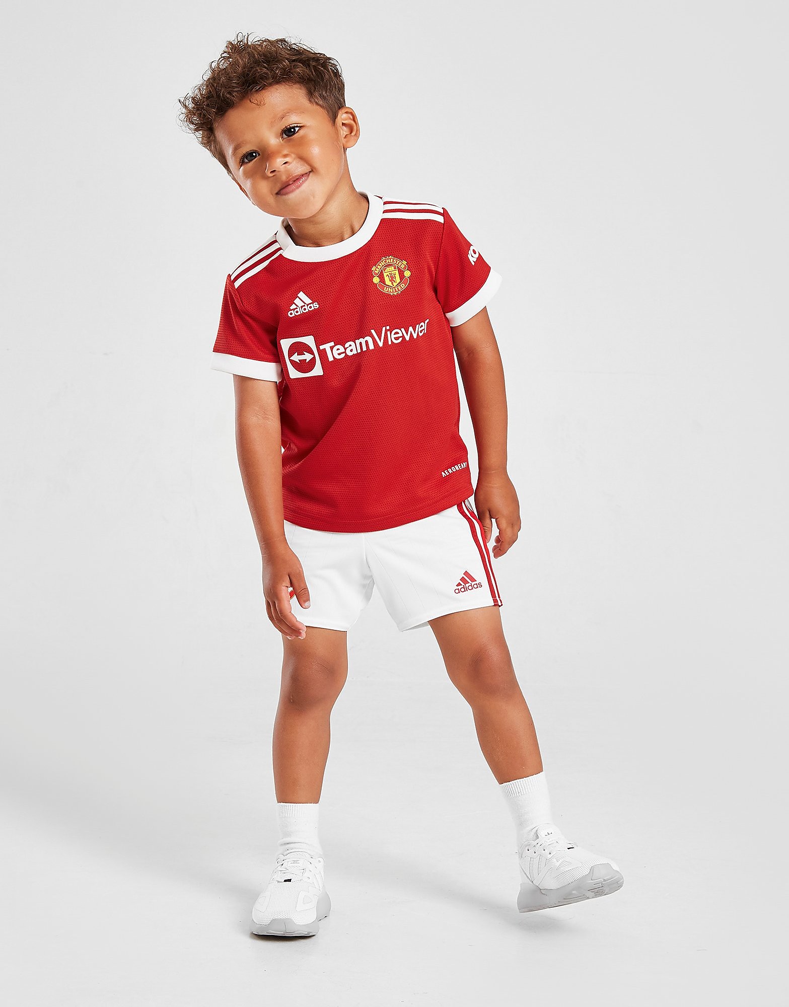 

adidas Manchester United FC 2021/22 Home Kit Infant - Real Red - Kids, Real Red