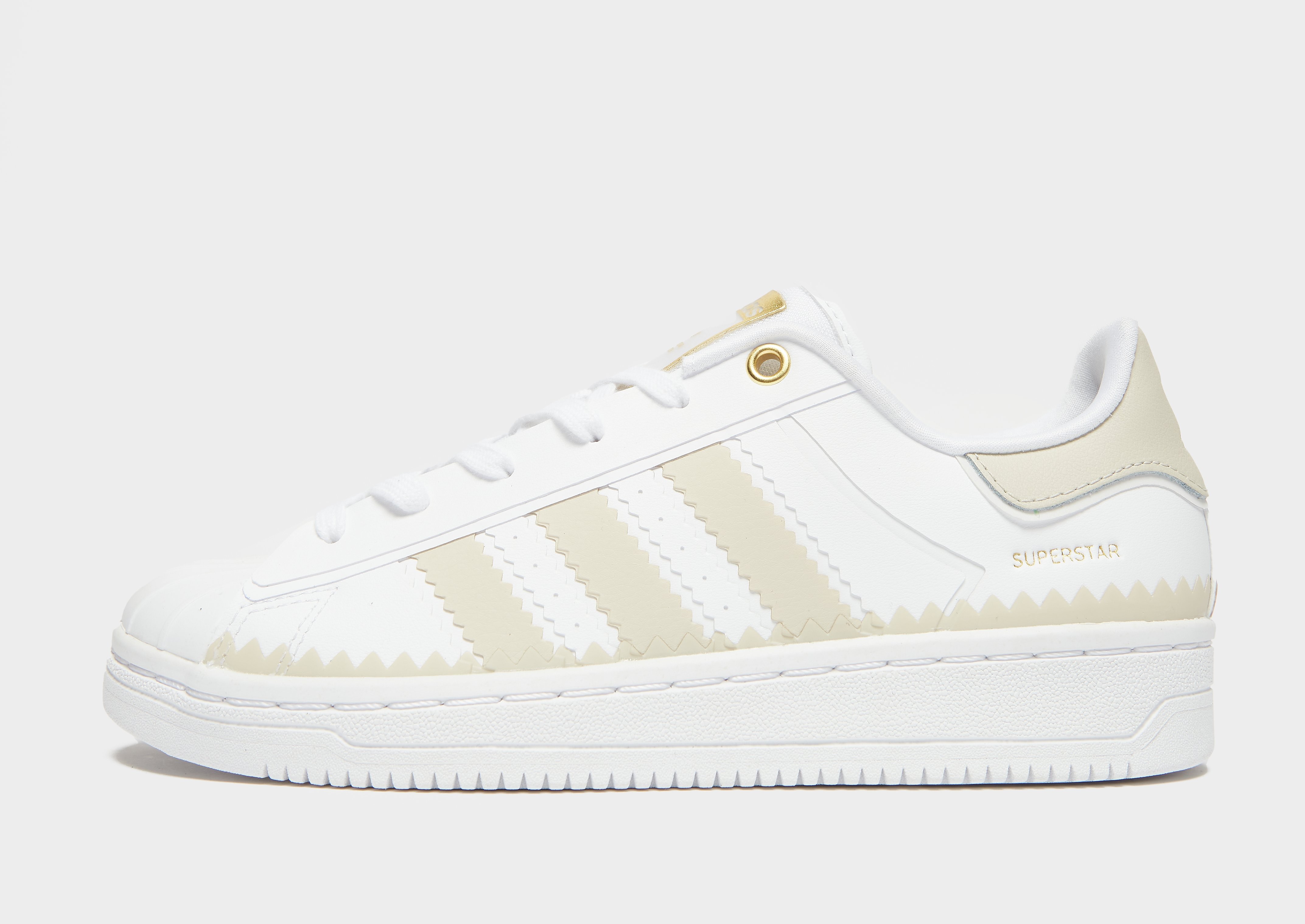 

adidas Originals Superstar OT Tech Women's - Cloud White / Bliss / Gold Metallic, Cloud White / Bliss / Gold Metallic