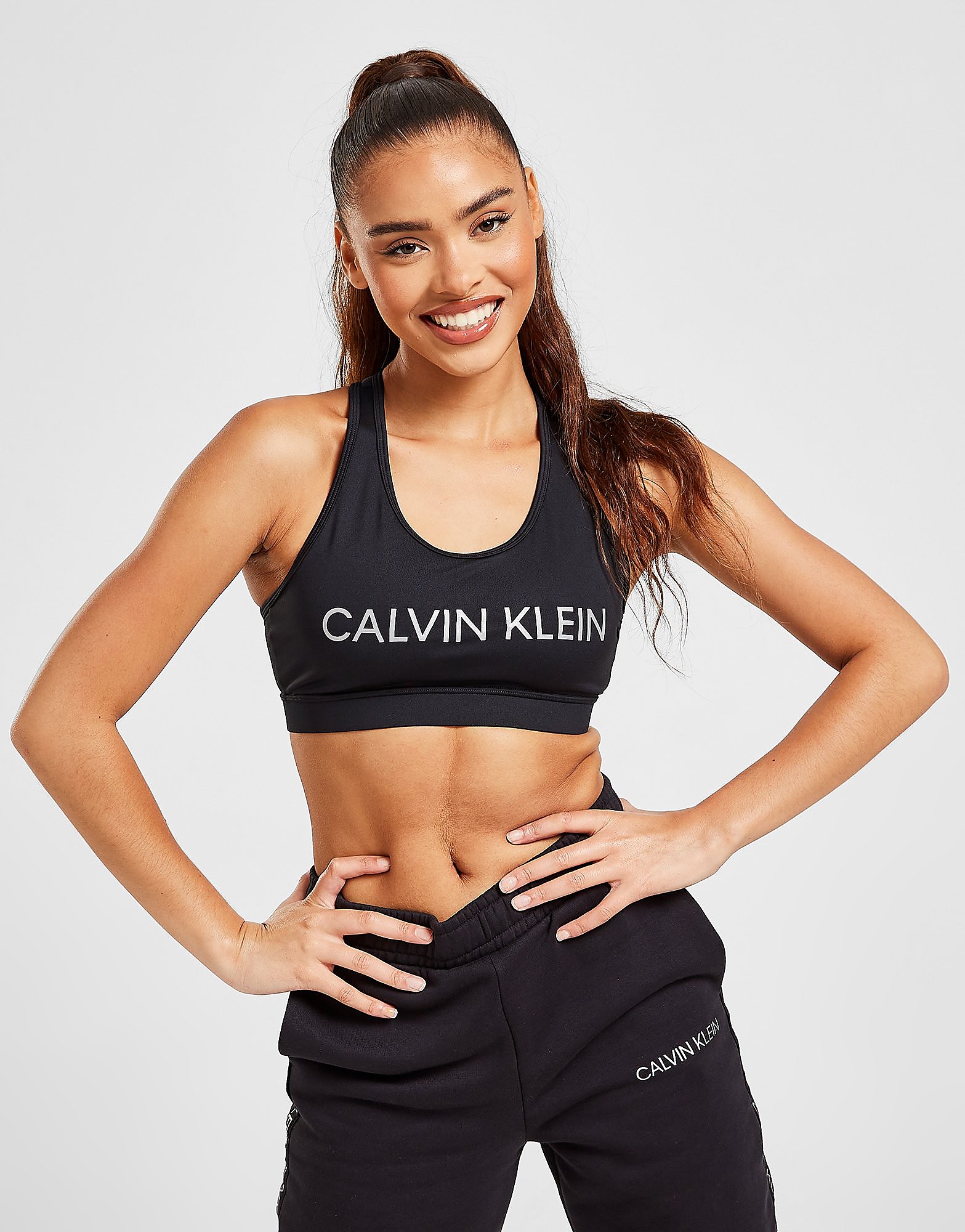 

Calvin Klein Performance Reflective Sports Bra - Black - Womens, Black