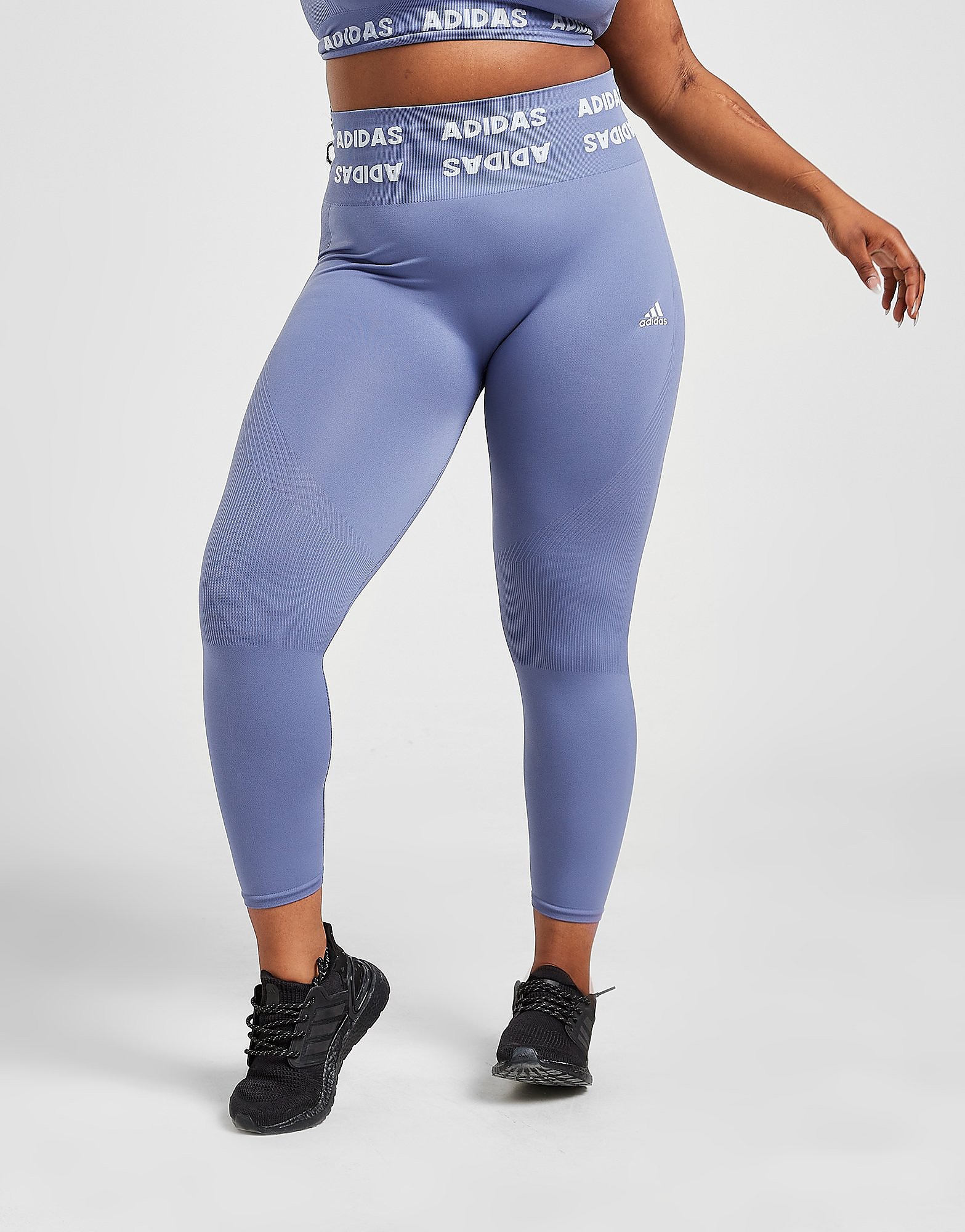 

adidas Plus Size Seamless Tights - Orbit Violet - Womens, Orbit Violet