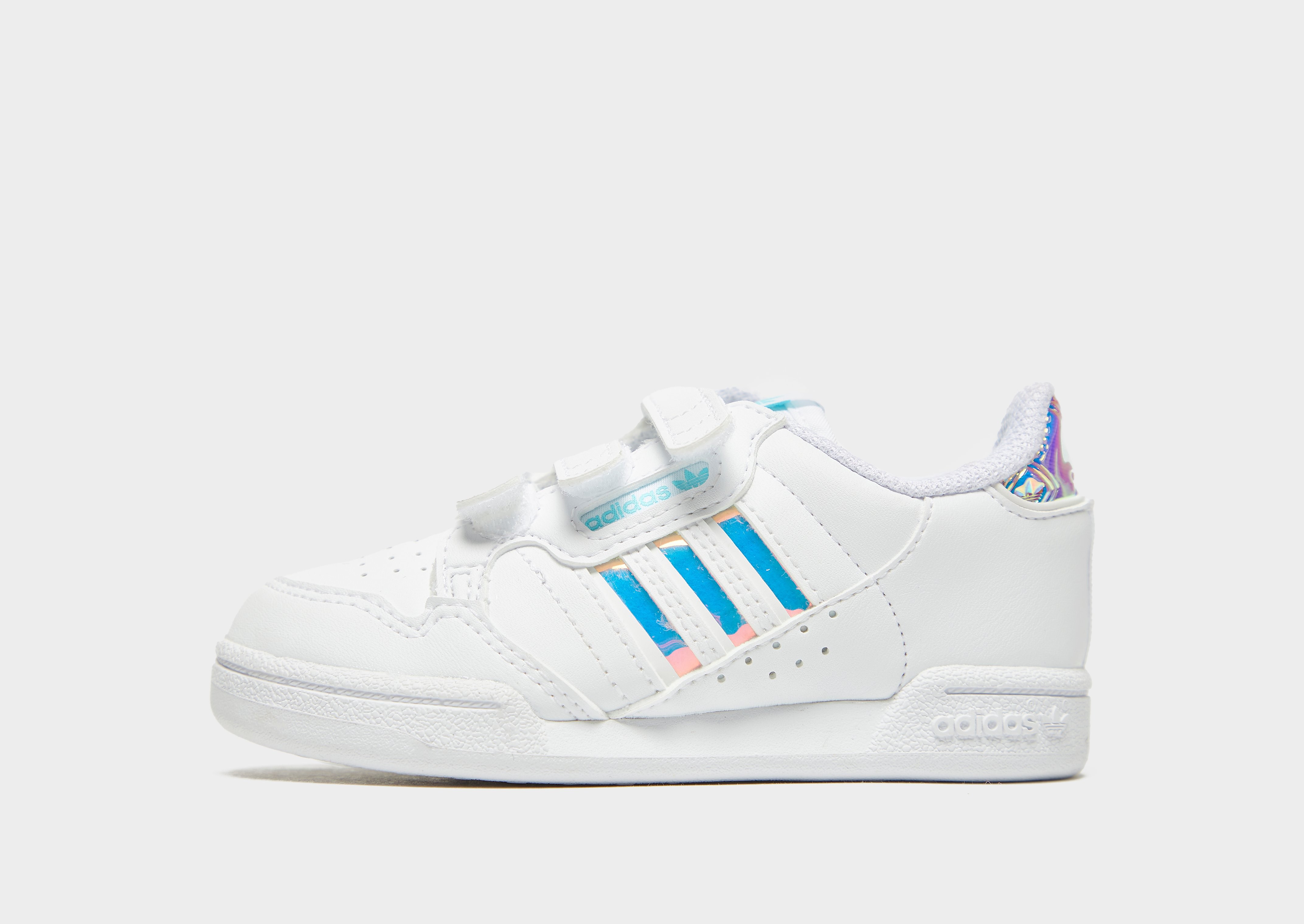 

adidas Originals Continental 80 Stripes Infant - Cloud White / Cloud White / Pulse Aqua - Kids, Cloud White / Cloud White / Pulse Aqua