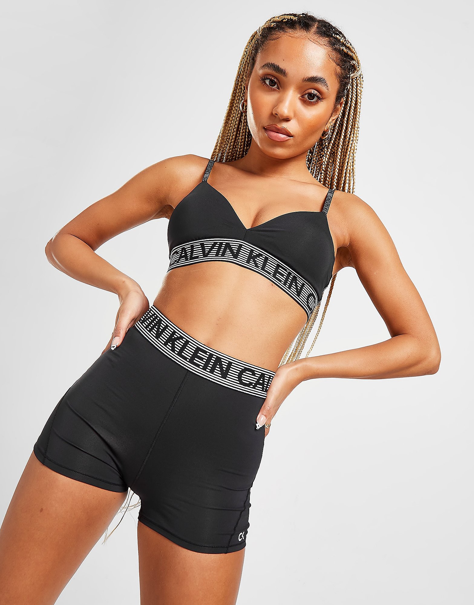 

Calvin Klein Perfomance Tape Waist Shorts - Black - Womens, Black