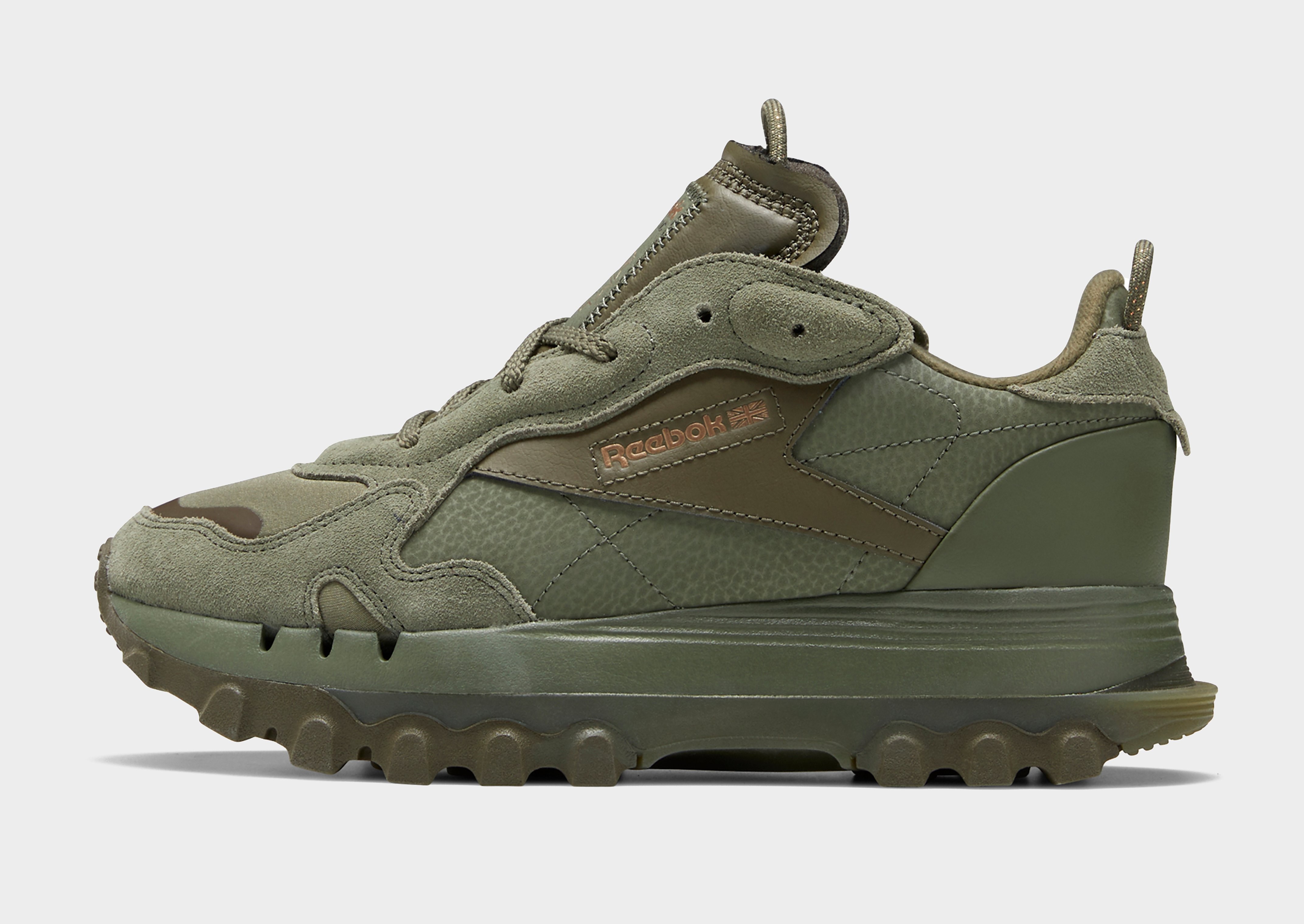 Reebok Classic Leather Cardi Women's - Hunter Green / Army Green / Golden Bronze, Hunter Green / Army Green / Golden Bronze