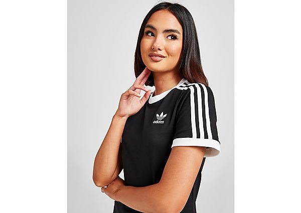 Adidas Originals T-shirt 3-Stripes California Femme - Black, Black