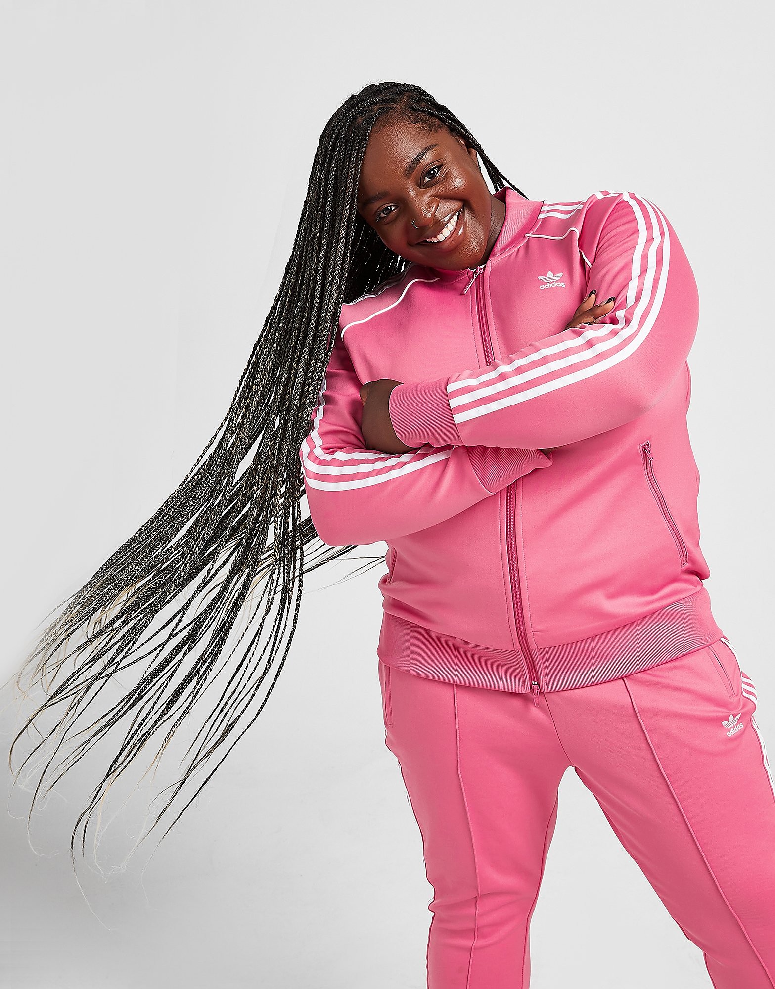 

adidas Originals SST Plus Size Track Top - Rose Tone - Womens, Rose Tone