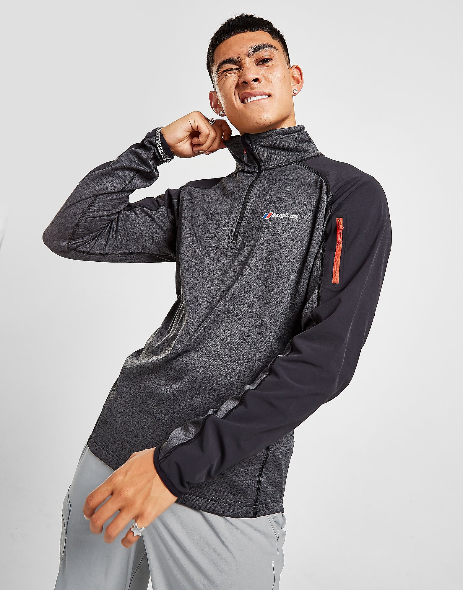 

Berghaus Spitzer 1/4 Zip Top - Only at JD - Grey - Mens, Grey