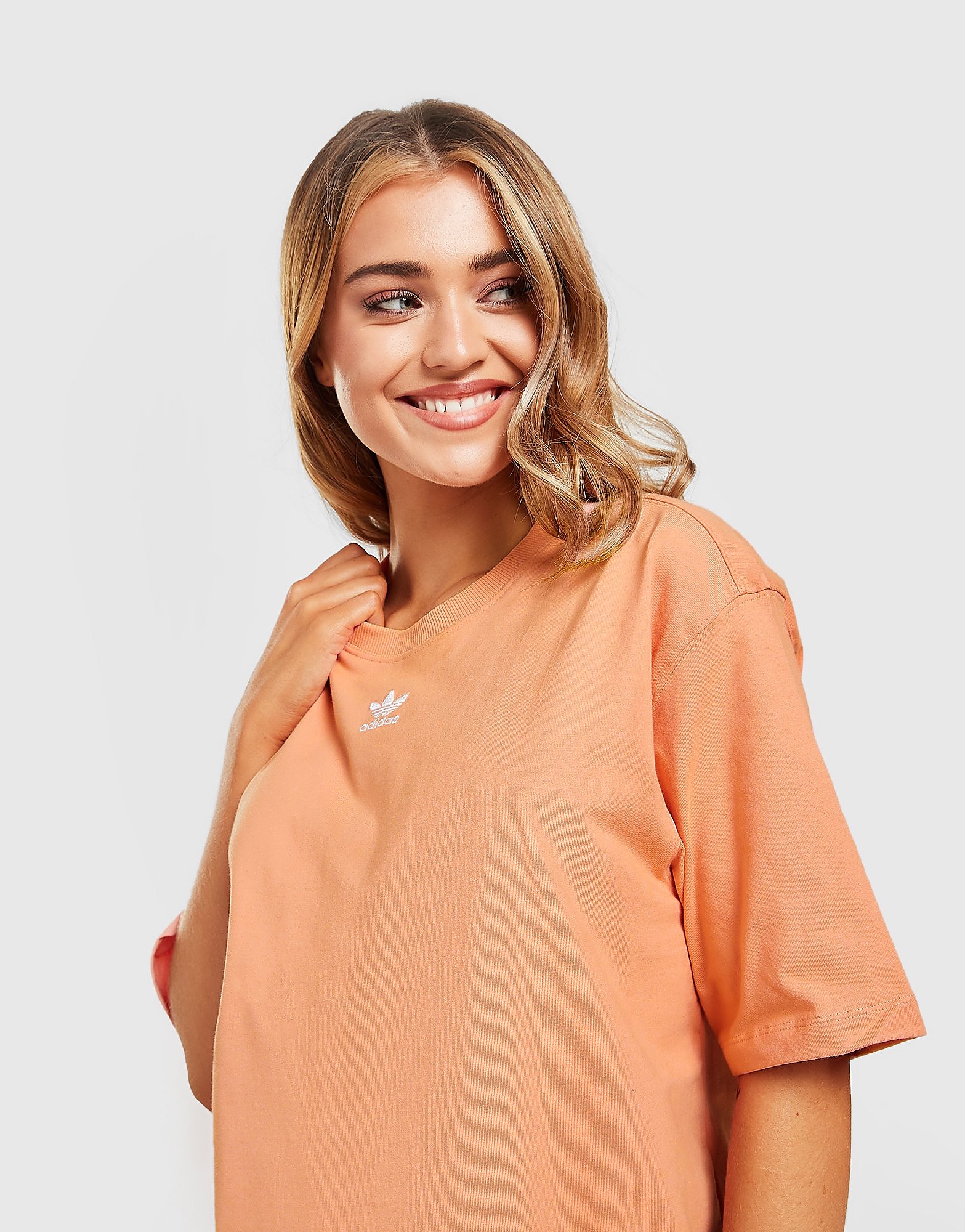 

adidas Originals Essential Oversized T-Shirt - Ambient Blush - Womens, Ambient Blush