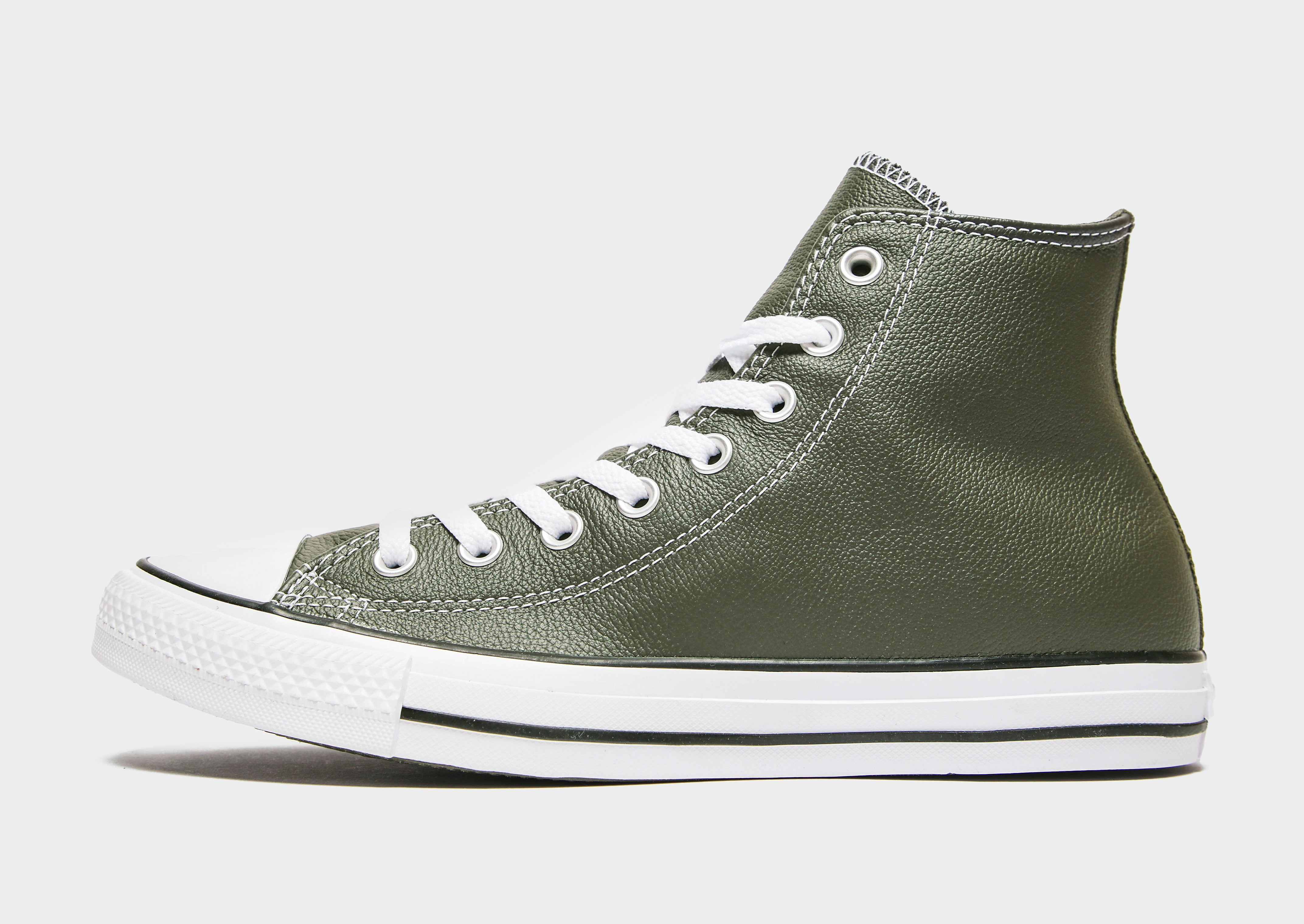 Converse All Star Hi Leather - Green - Mens, Green