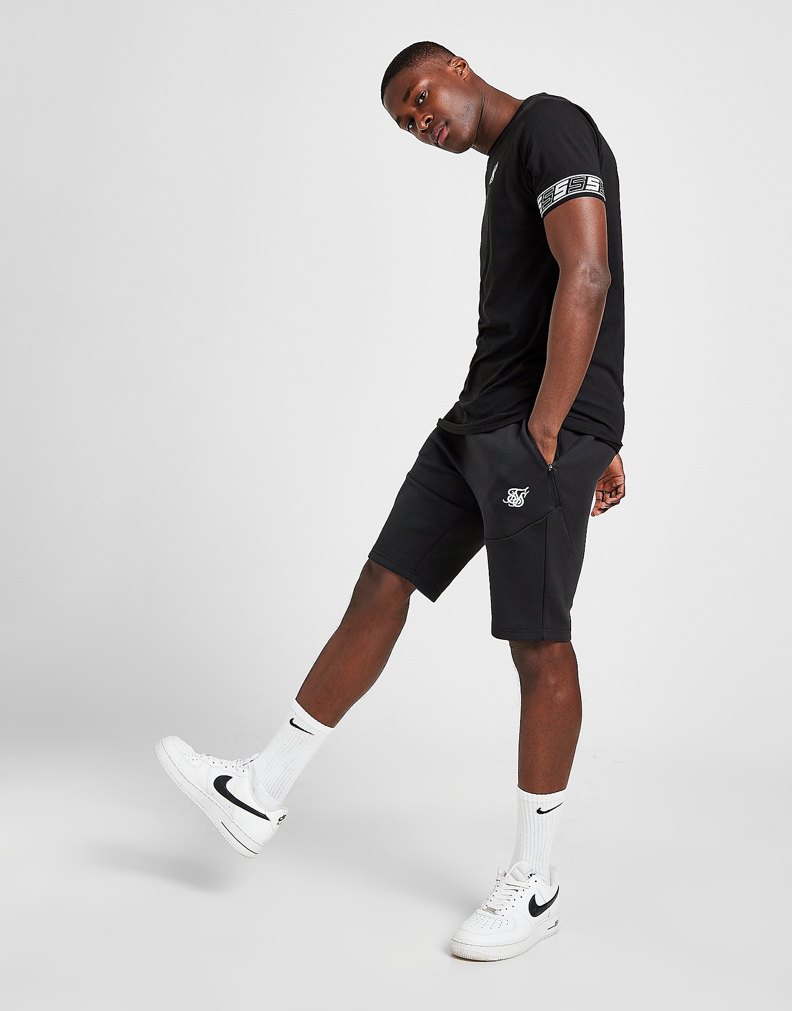 

SikSilk Exhibit Shorts - Black - Mens, Black