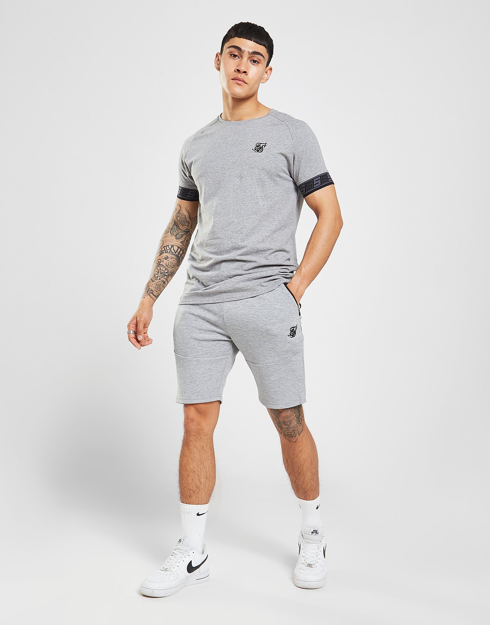 

SikSilk Exhibit Function Shorts - Grey - Mens, Grey