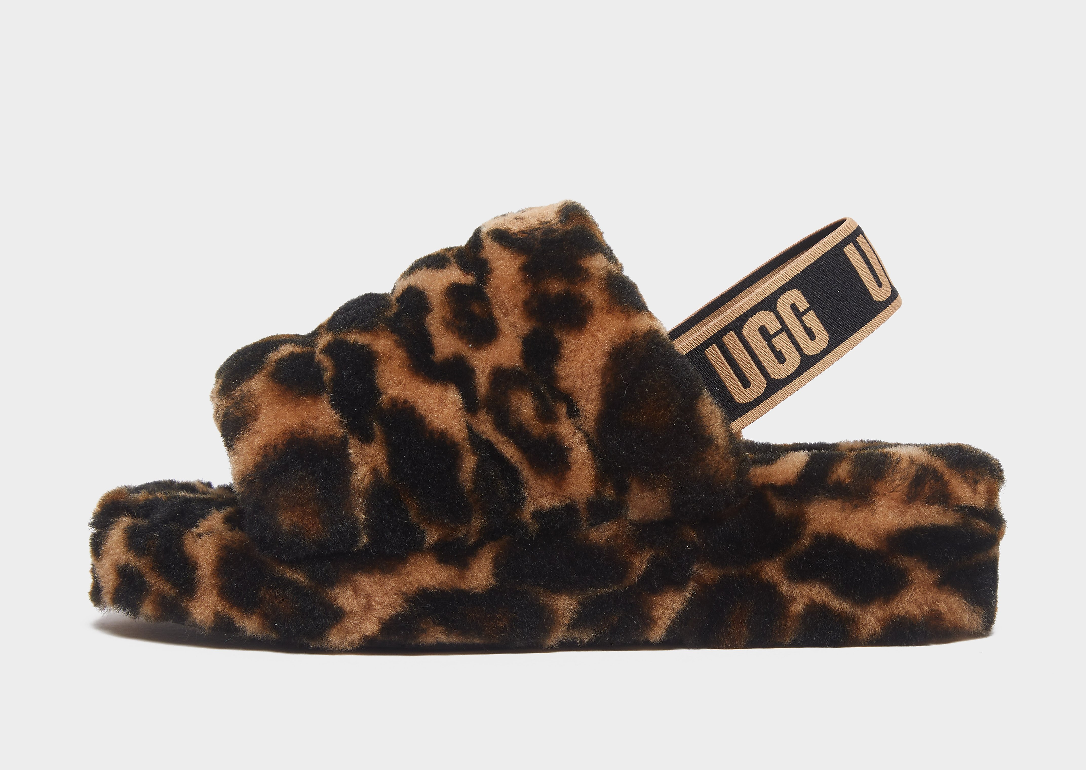 

UGG Fluff Yeah Panther Slides Women's - Brown, Brown